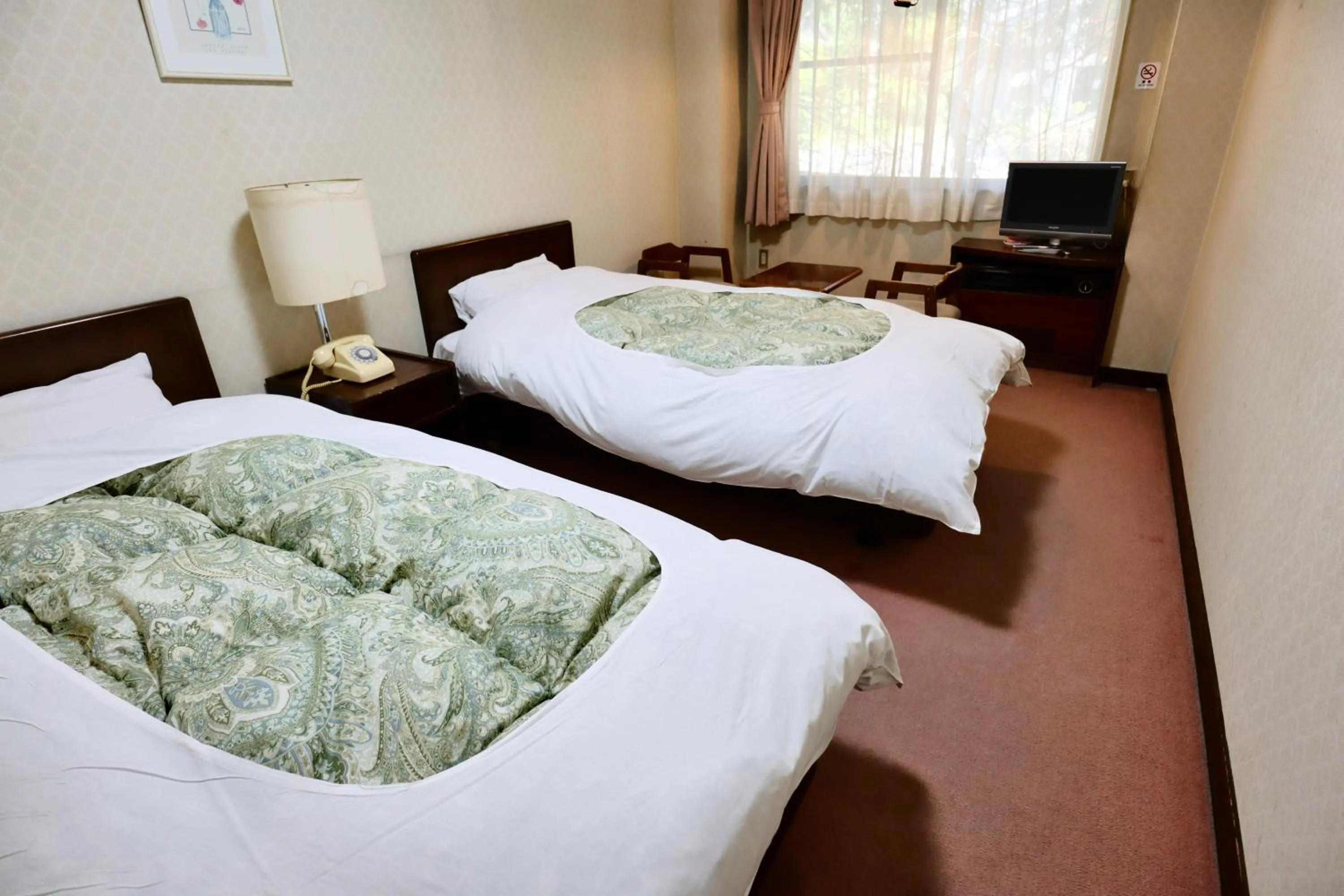 Bed in Hakuba Park Hotel