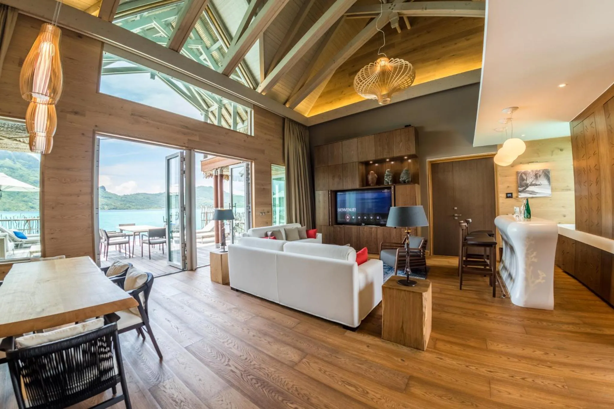 Photo of the whole room, Bed in InterContinental Bora Bora & Thalasso Spa by IHG