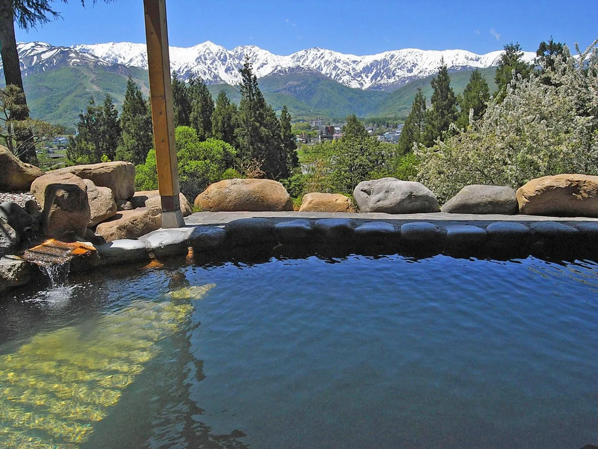 Hot Spring Bath in Hakuba Highland Hotel