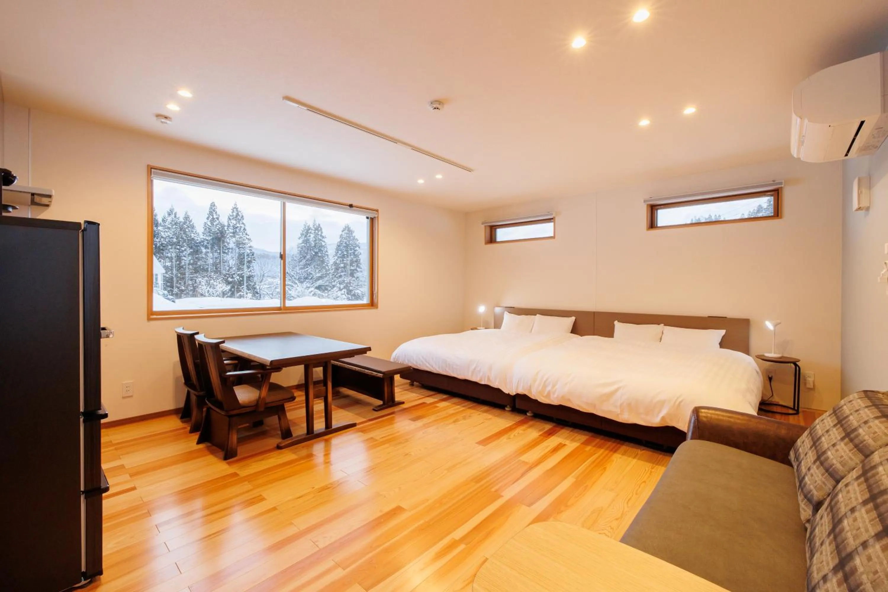 Bed in Hakuba Highland Hotel