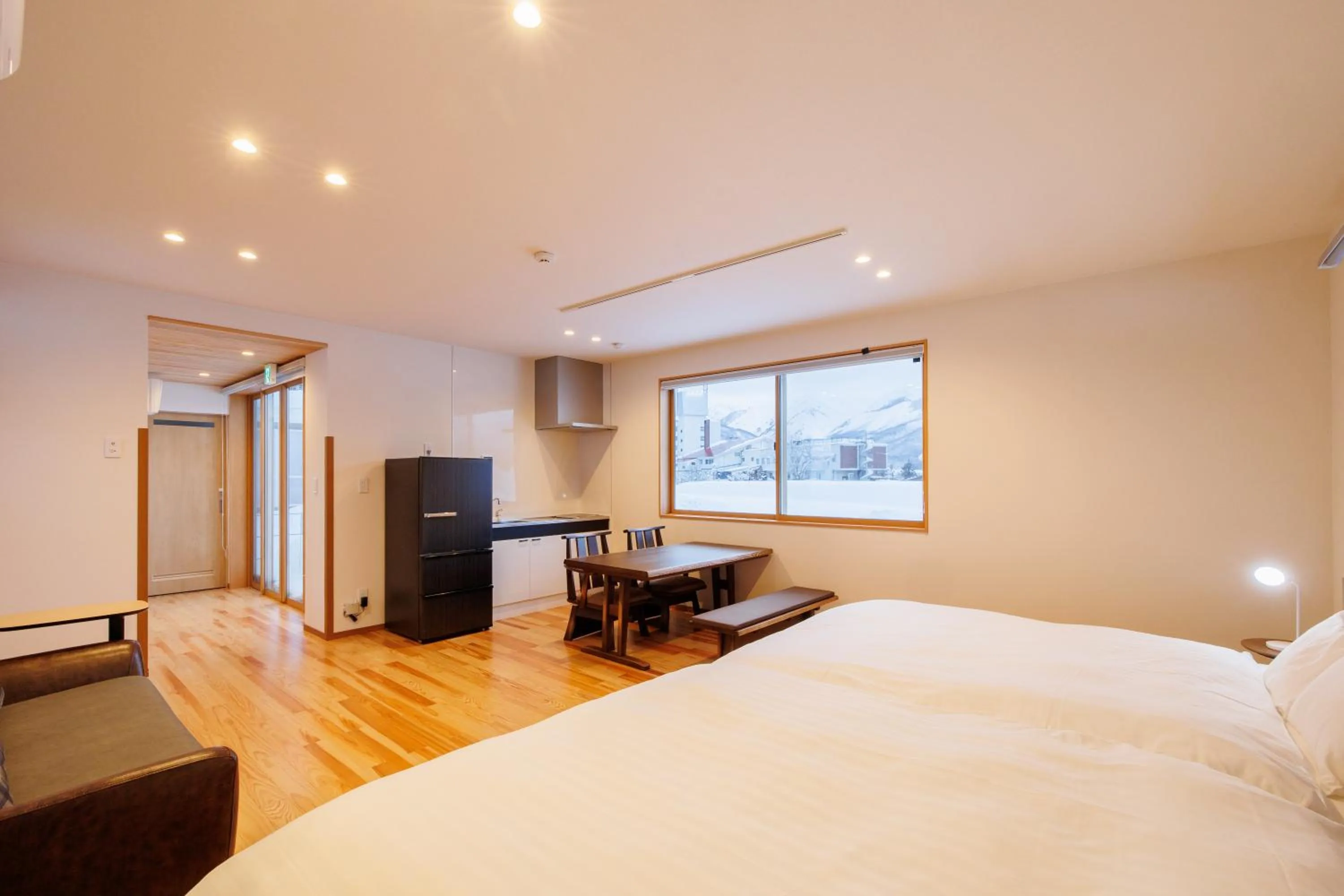 Bed in Hakuba Highland Hotel