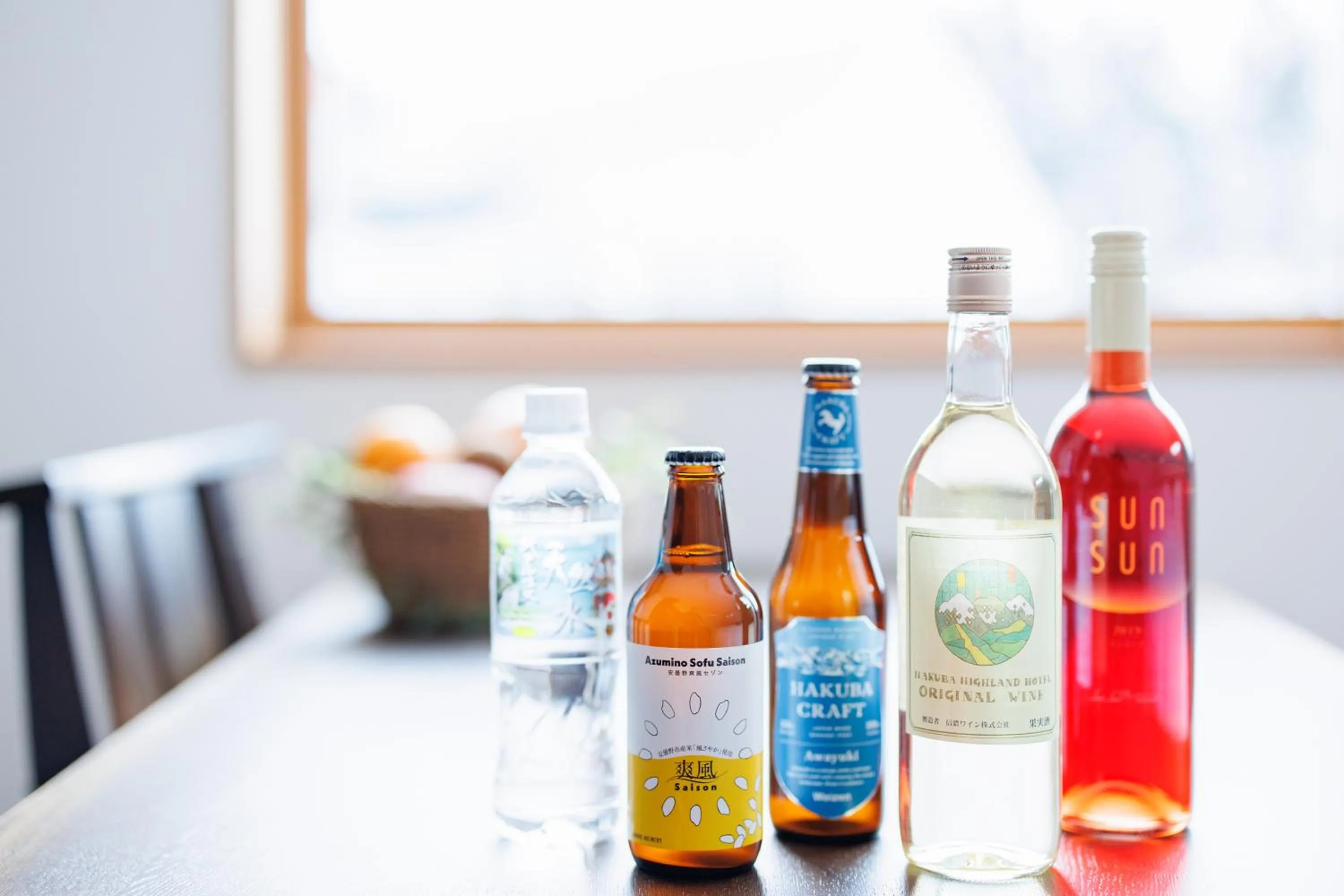 Drinks in Hakuba Highland Hotel