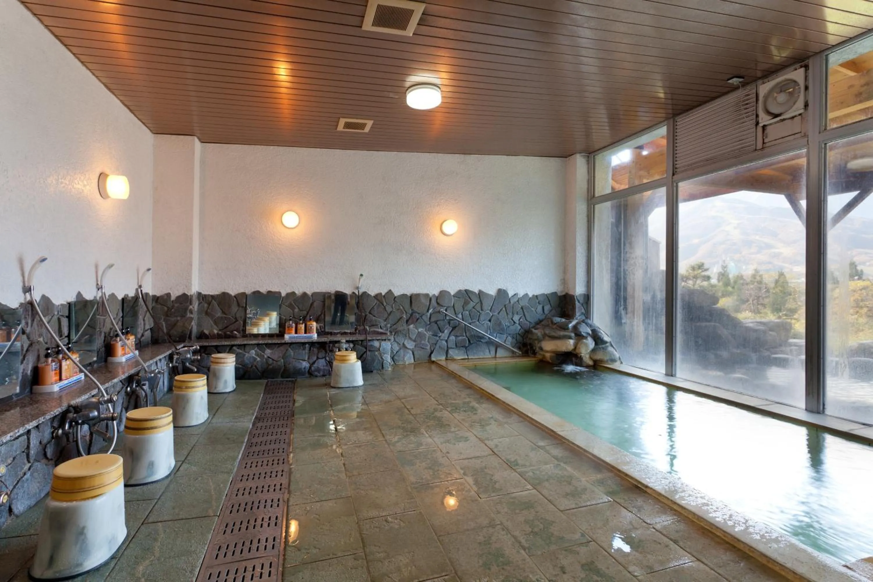 Hot Spring Bath in Hakuba Highland Hotel