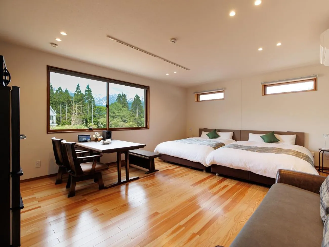 Bed in Hakuba Highland Hotel