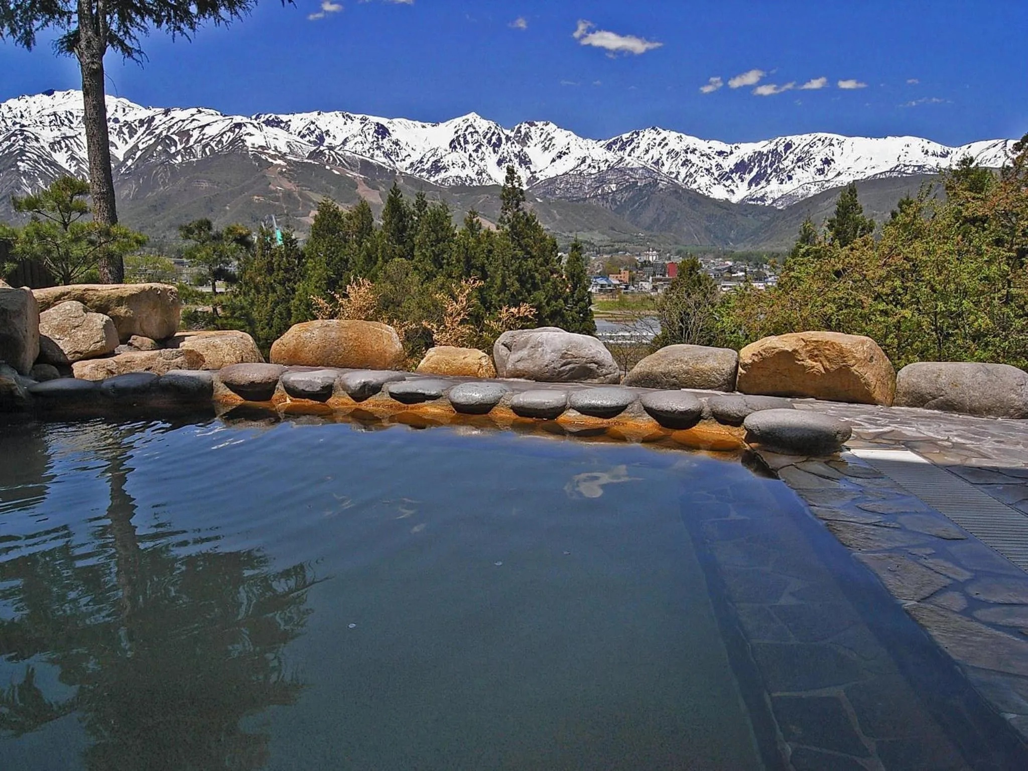 Hot Spring Bath in Hakuba Highland Hotel