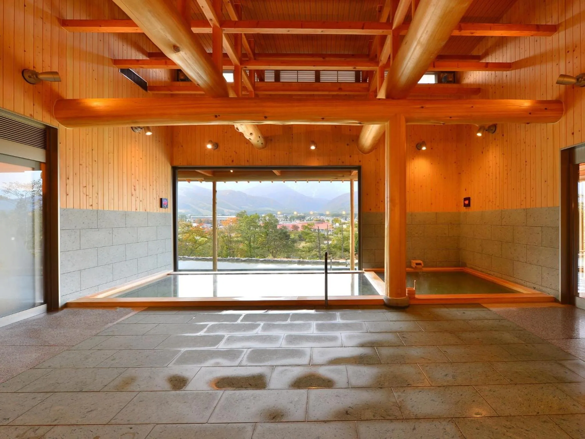 Hot Spring Bath in Hakuba Highland Hotel