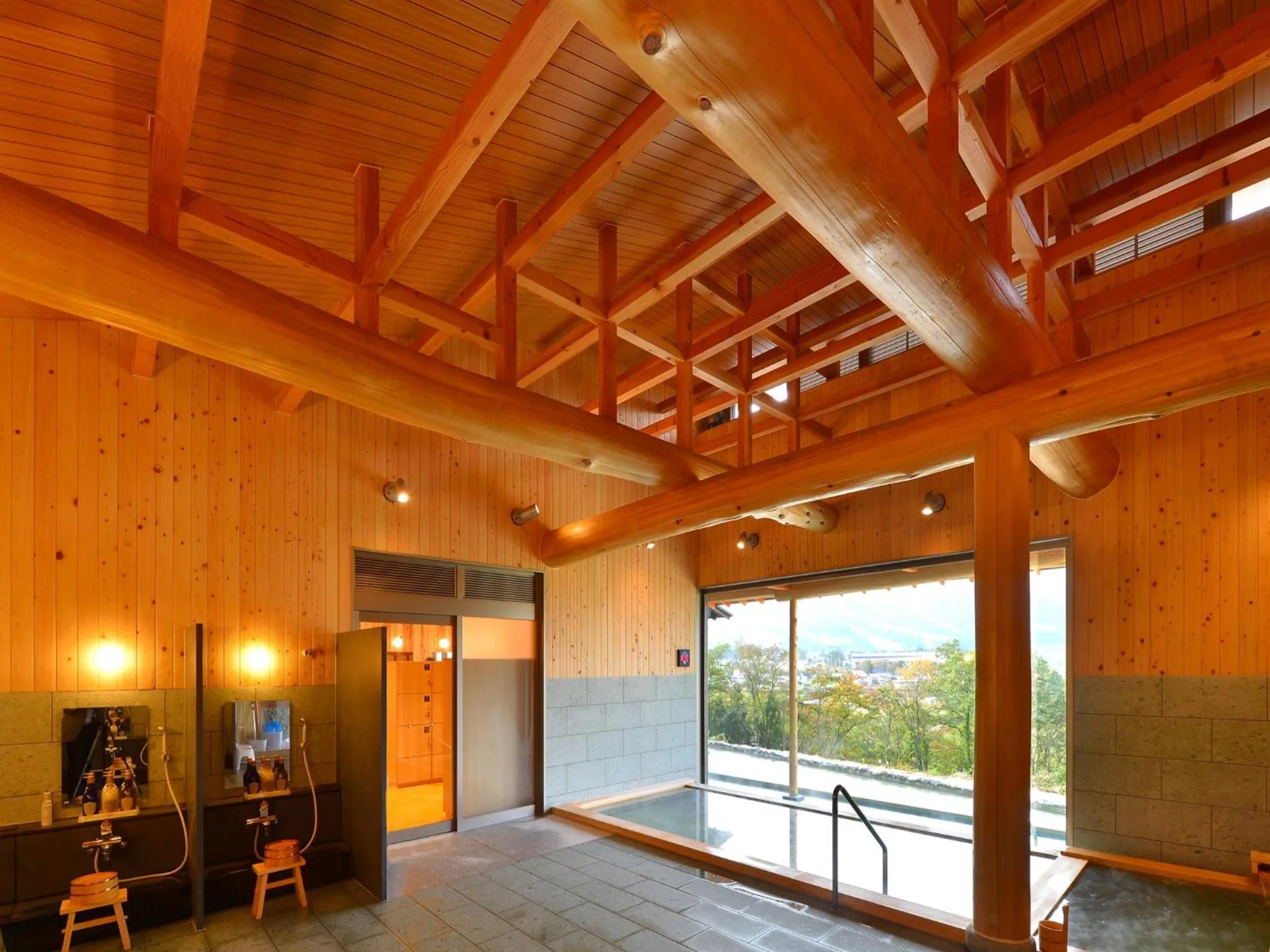 Hot Spring Bath in Hakuba Highland Hotel