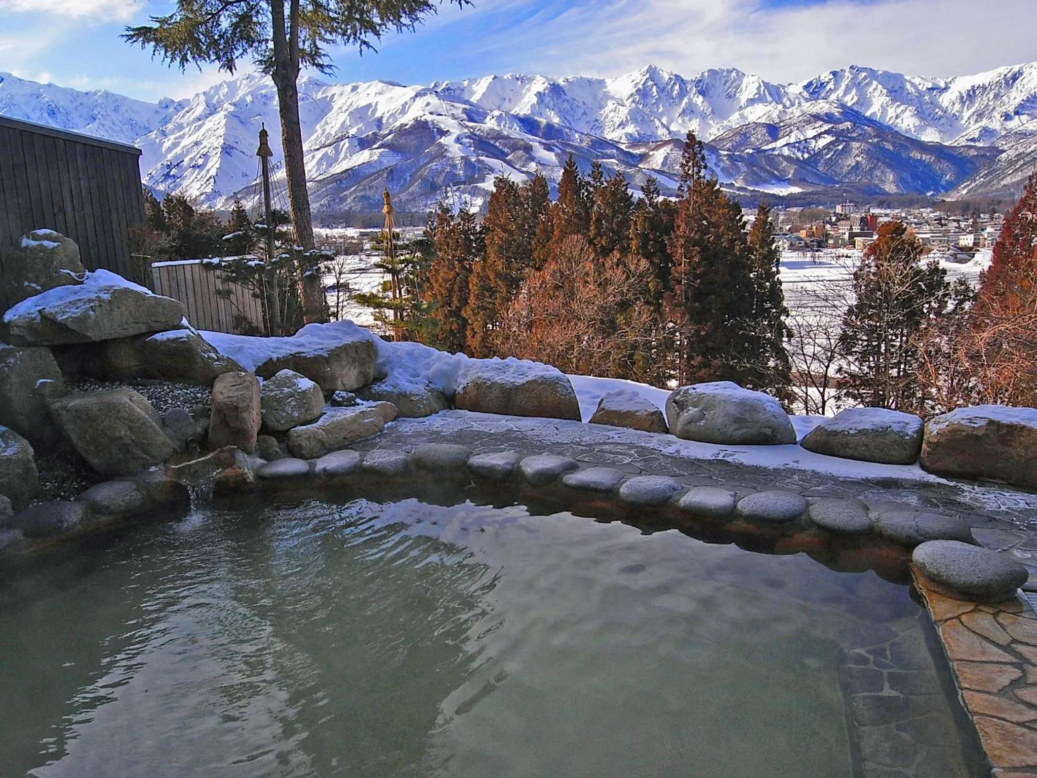 Hot Spring Bath in Hakuba Highland Hotel