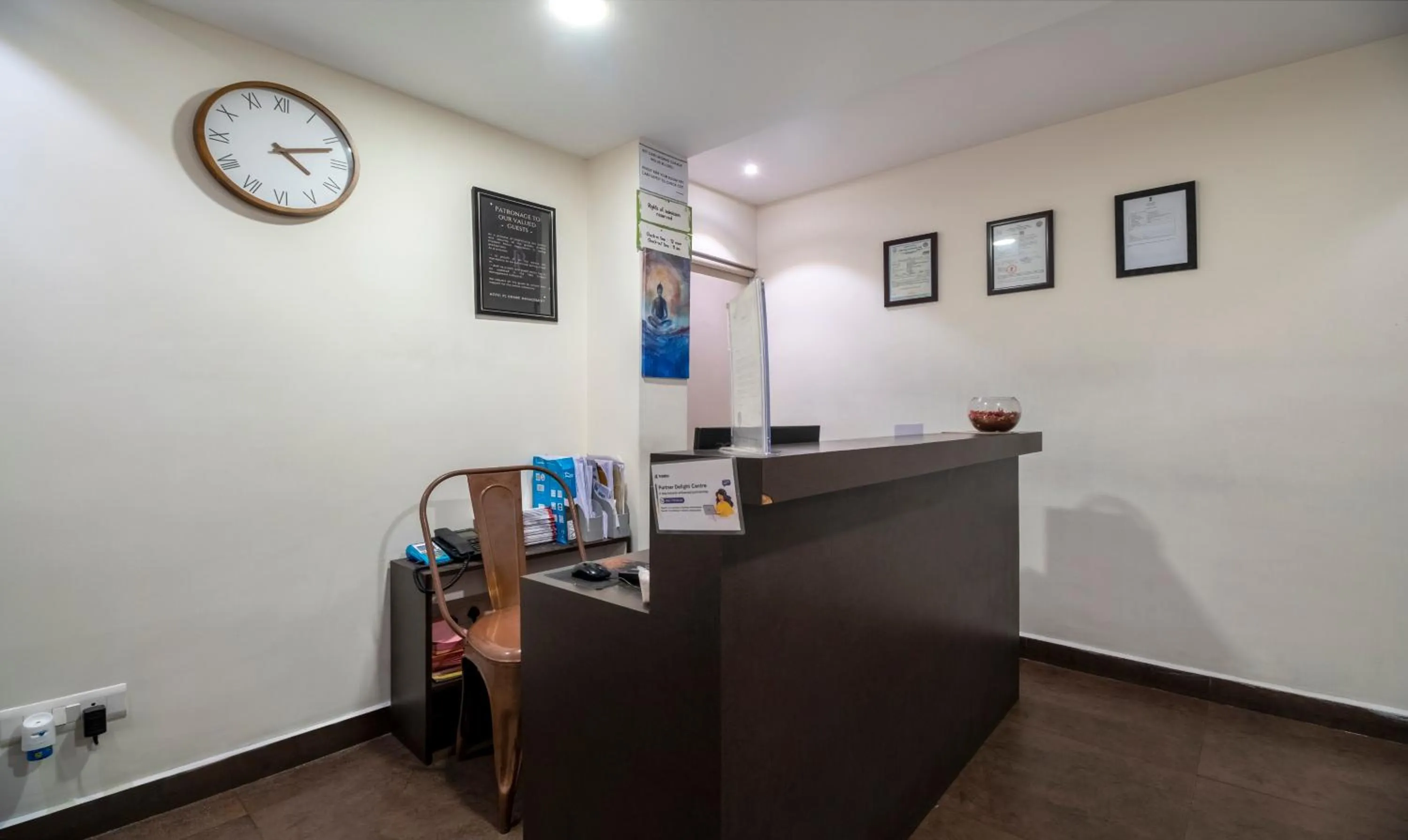 Lobby or reception in Treebo PL Grand, Vishakapatnam