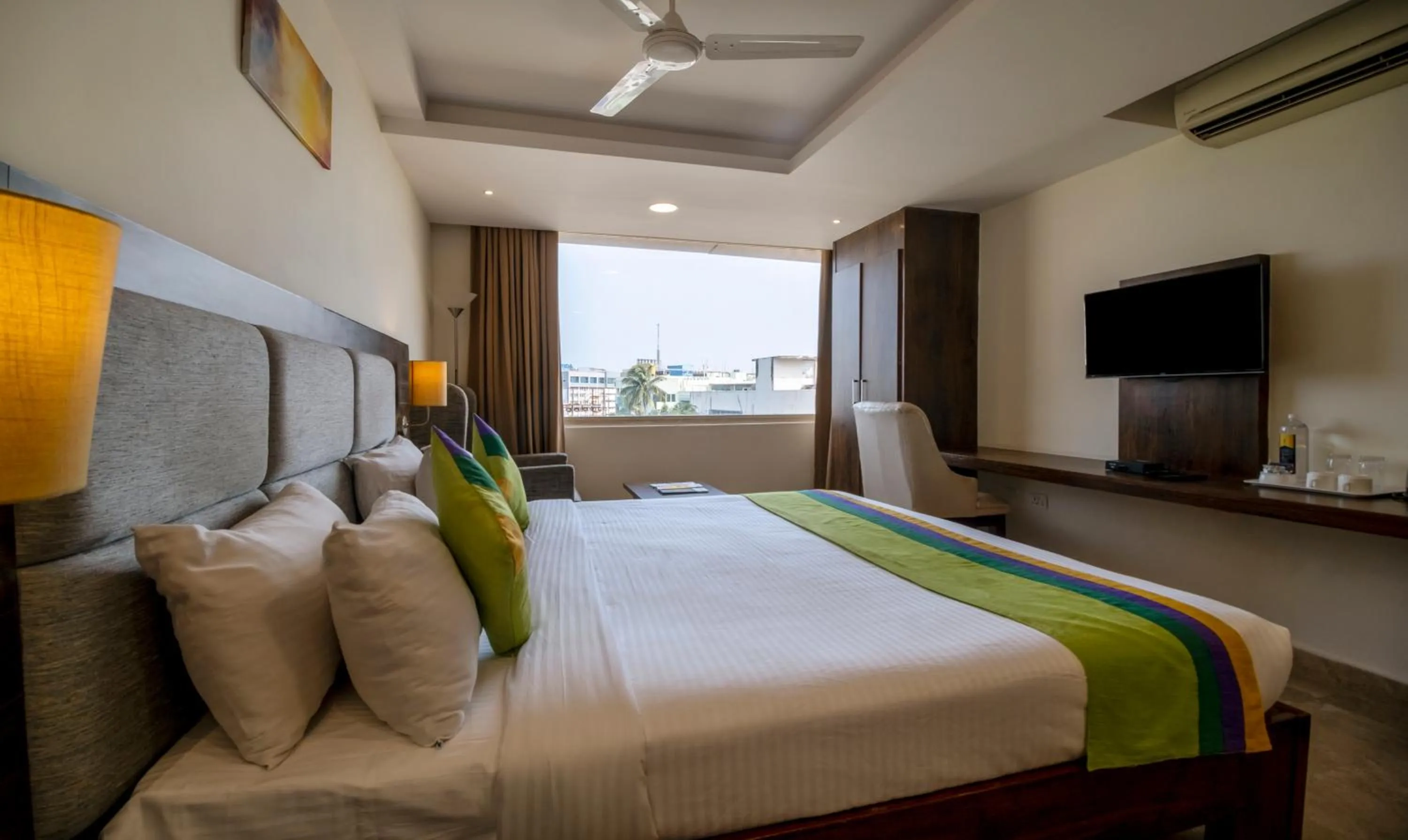 Bed in Treebo PL Grand, Vishakapatnam
