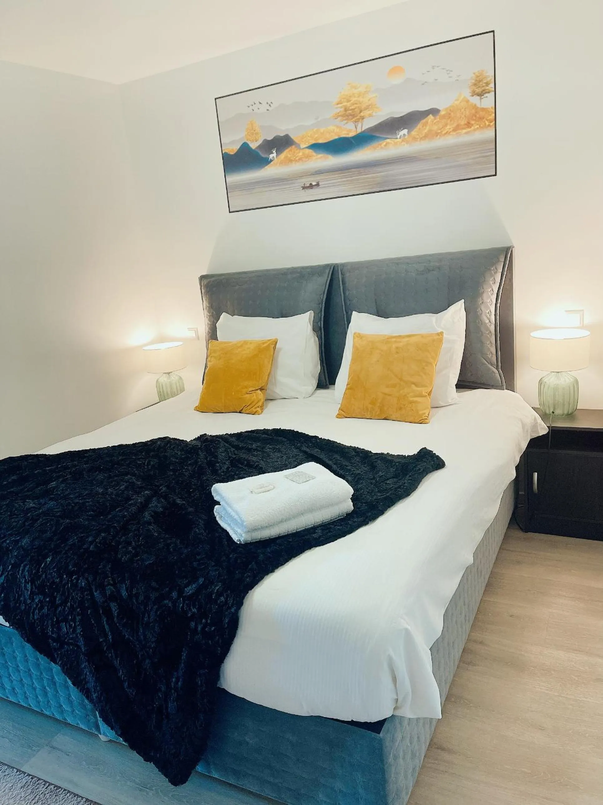 Bed in Hotel L'Empire