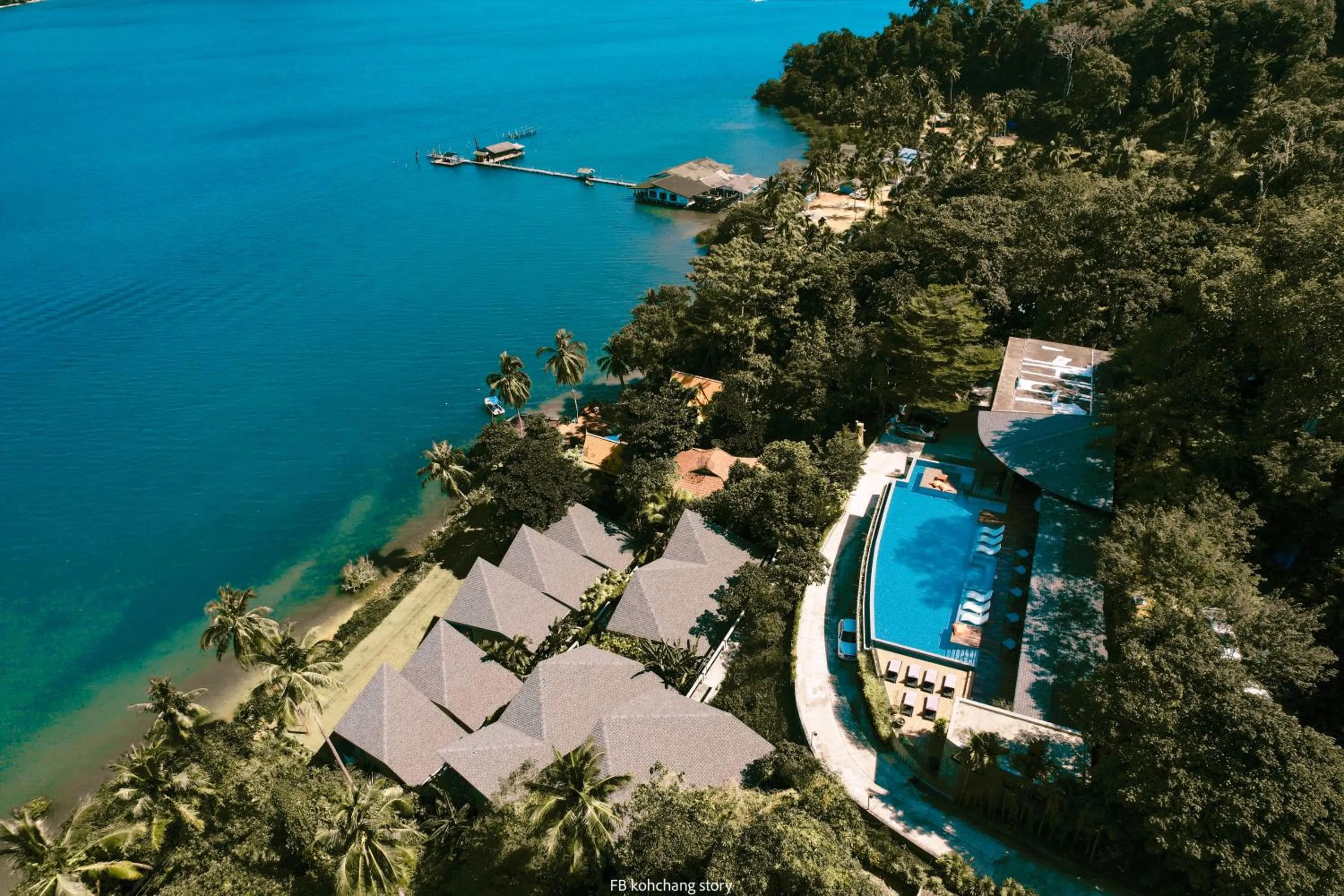 Bird's eye view in Bhuvarin Resort