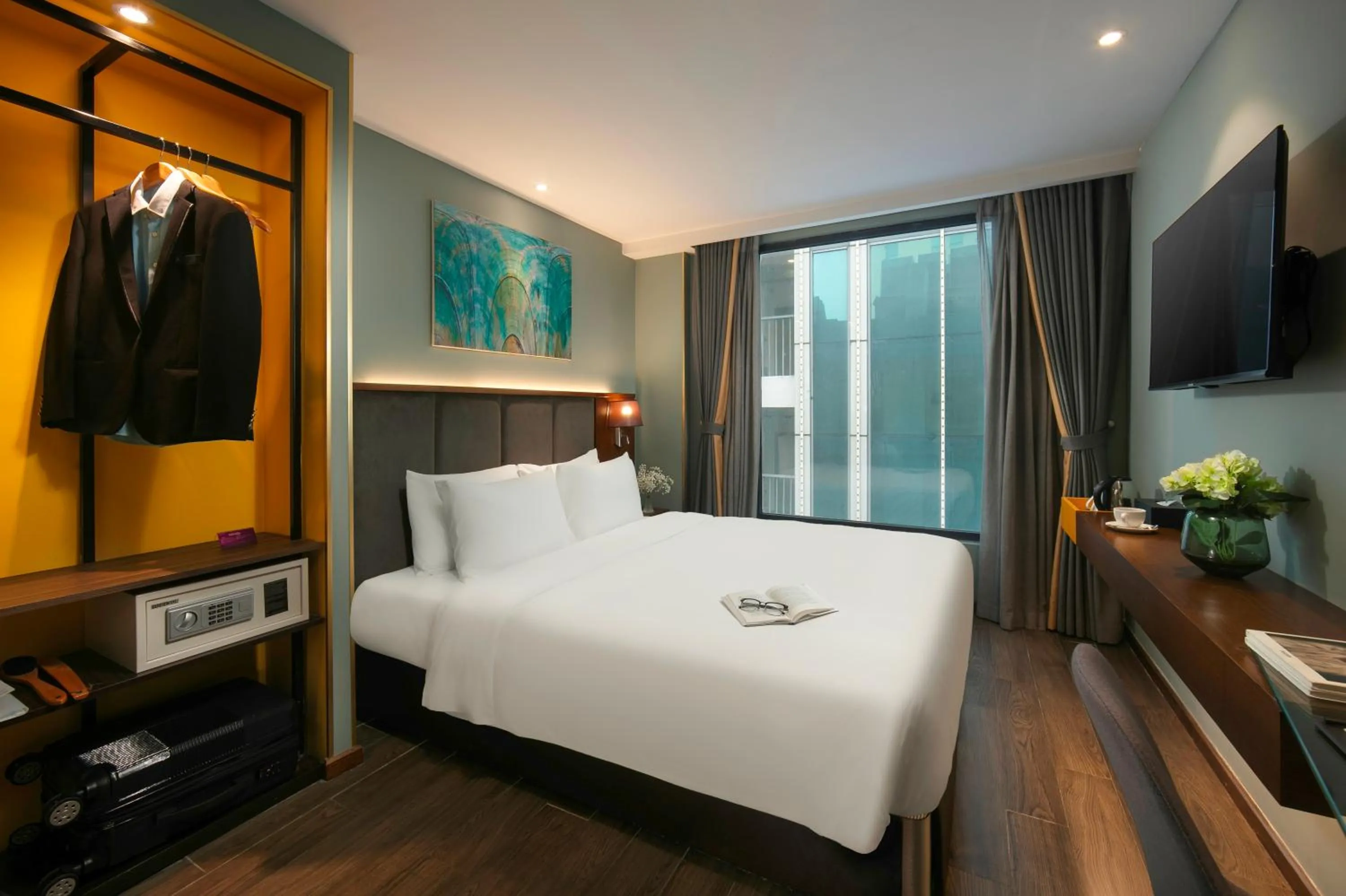 Bed in GRAND CITITEL Hanoi Hotel & Spa