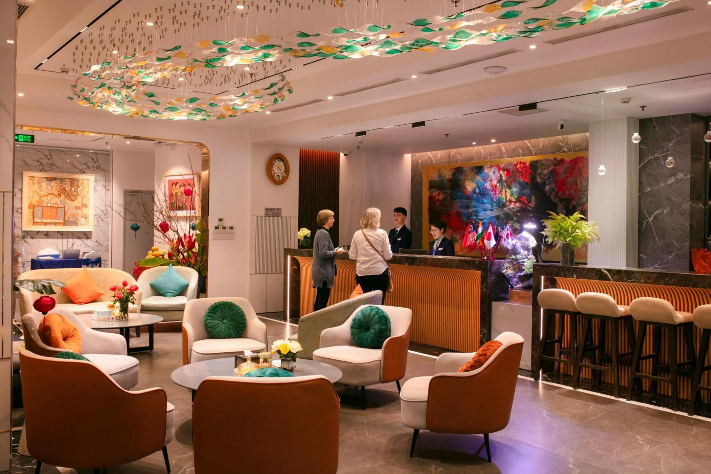 Lobby or reception in GRAND CITITEL Hanoi Hotel & Spa