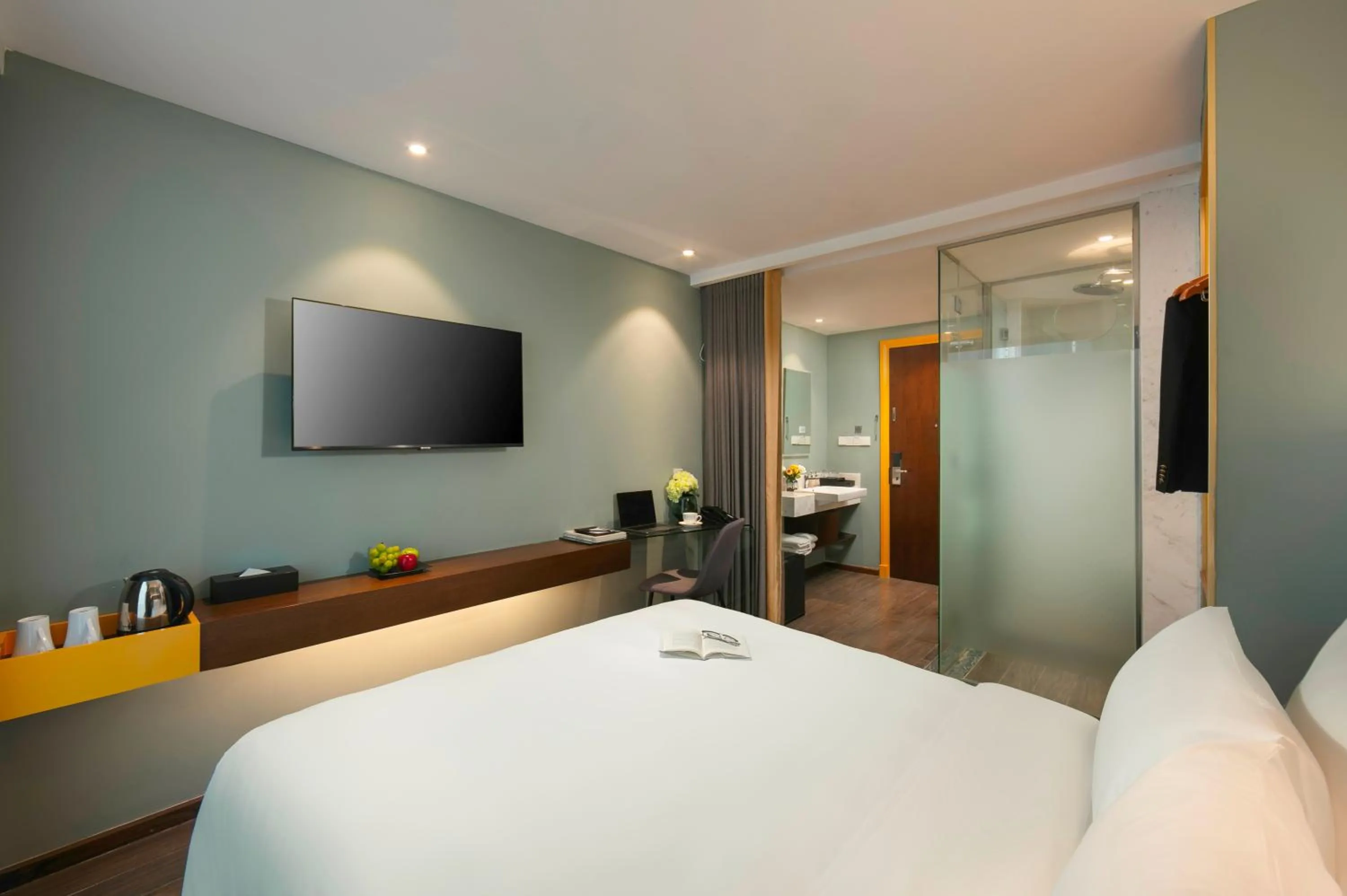 Bed in GRAND CITITEL Hanoi Hotel & Spa