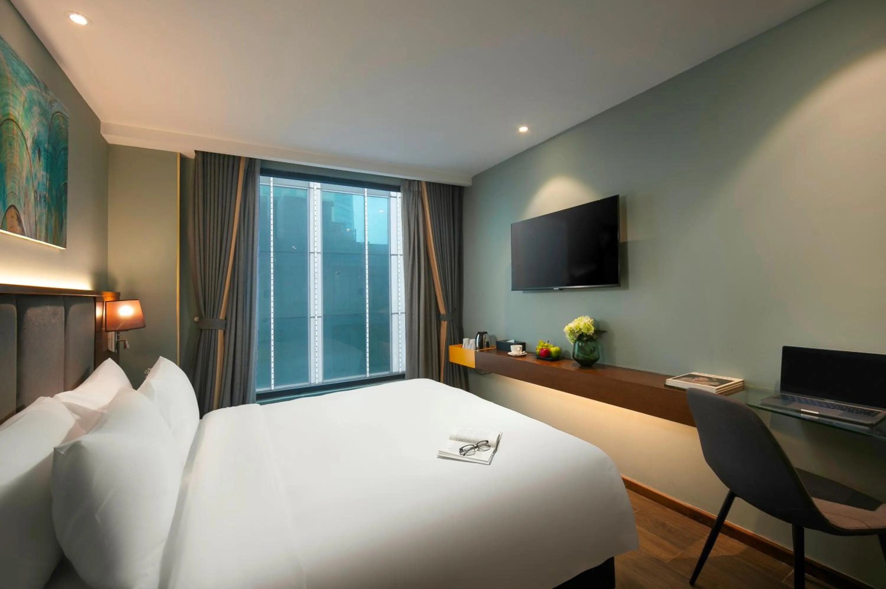 Bed in GRAND CITITEL Hanoi Hotel & Spa