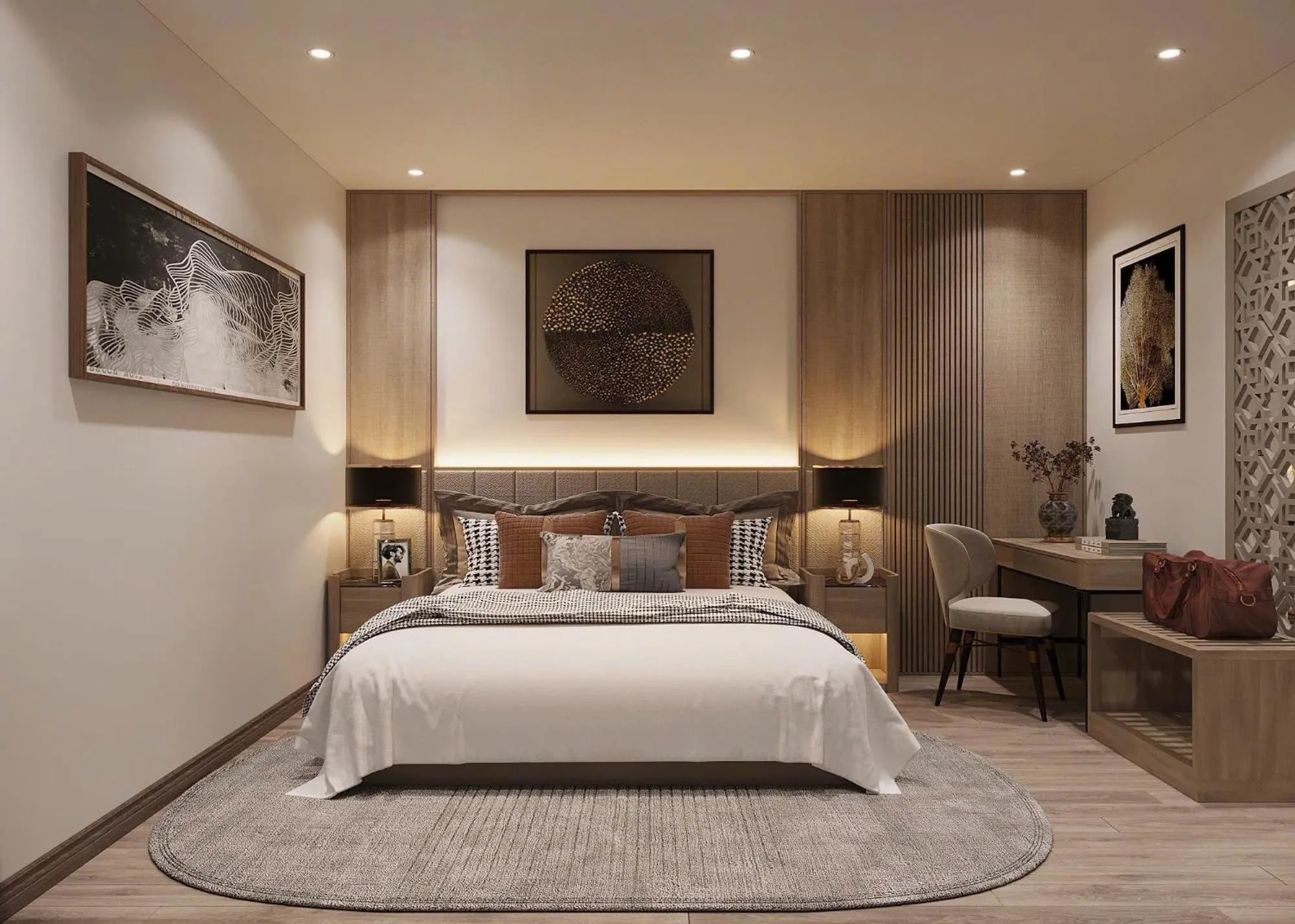 Bed in GRAND CITITEL Hanoi Hotel & Spa