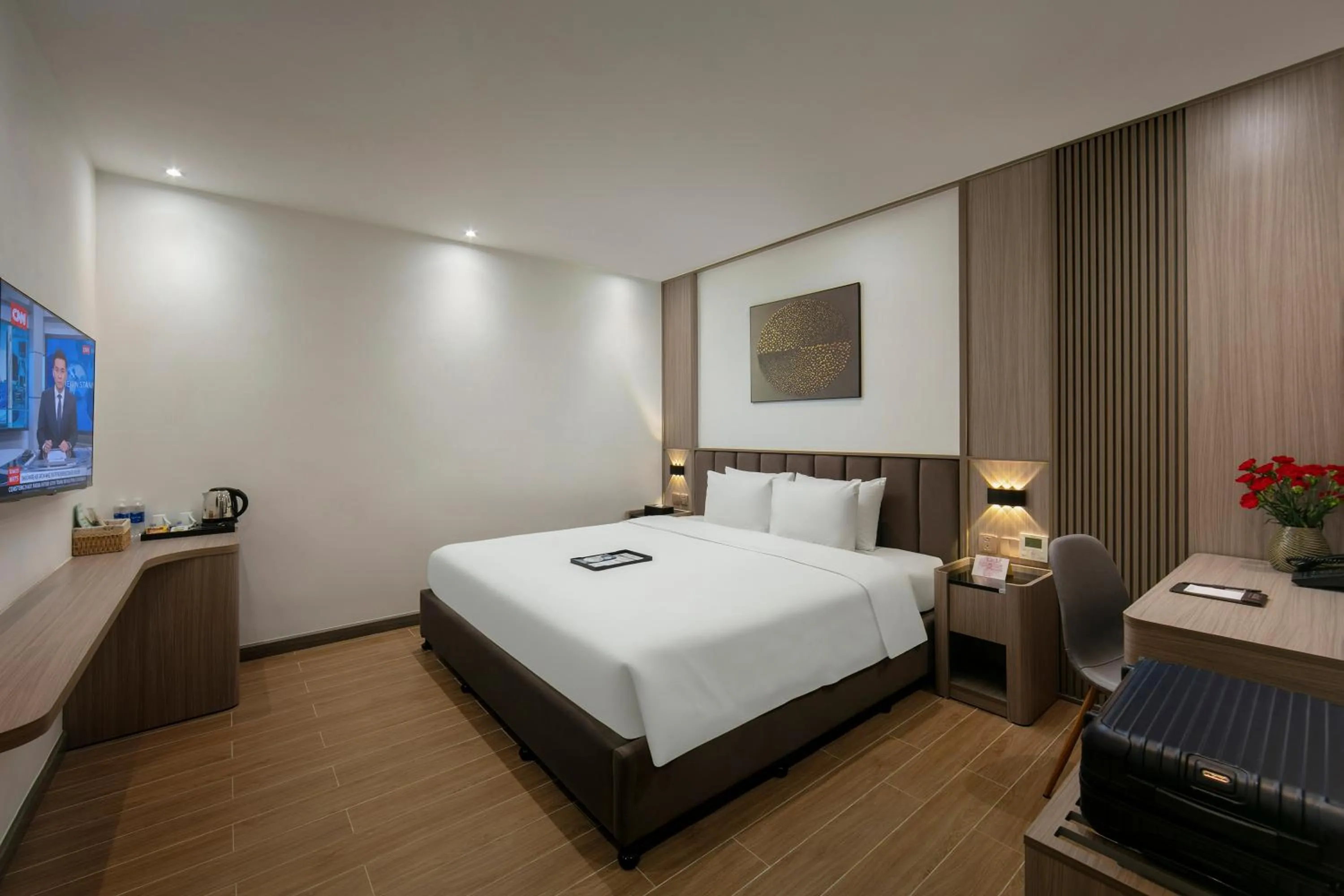 Bed in GRAND CITITEL Hanoi Hotel & Spa
