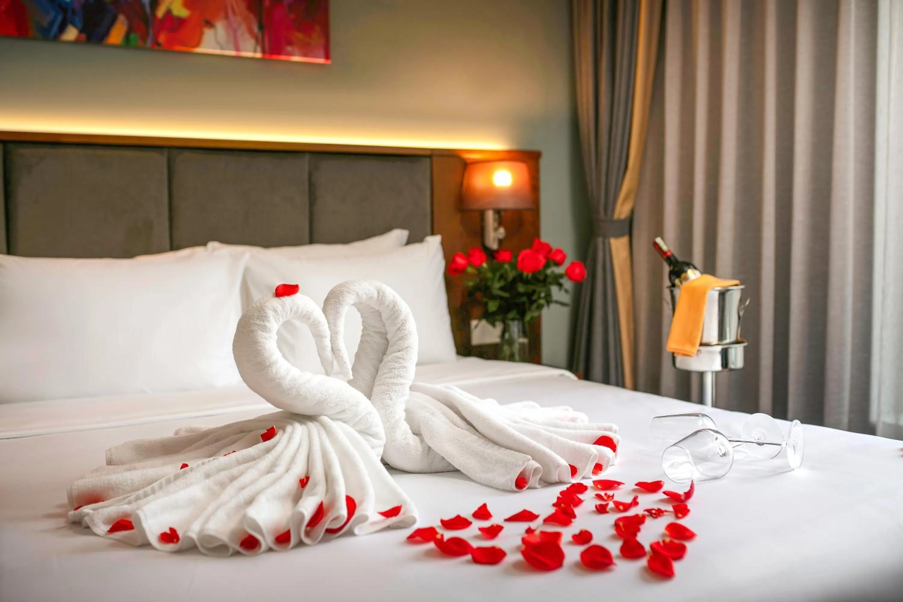 Decorative detail, Bed in GRAND CITITEL Hanoi Hotel & Spa