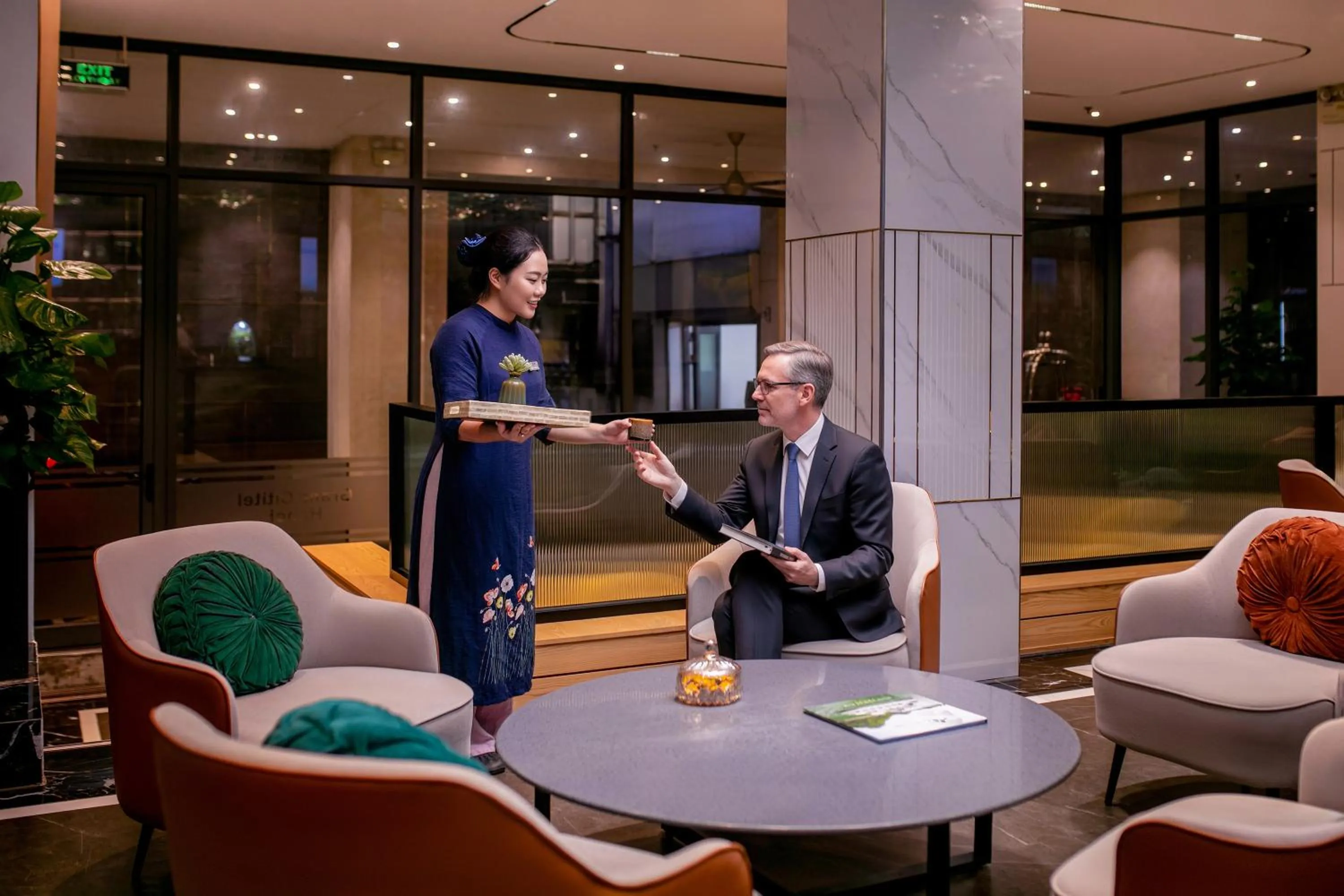 Lobby or reception in GRAND CITITEL Hanoi Hotel & Spa