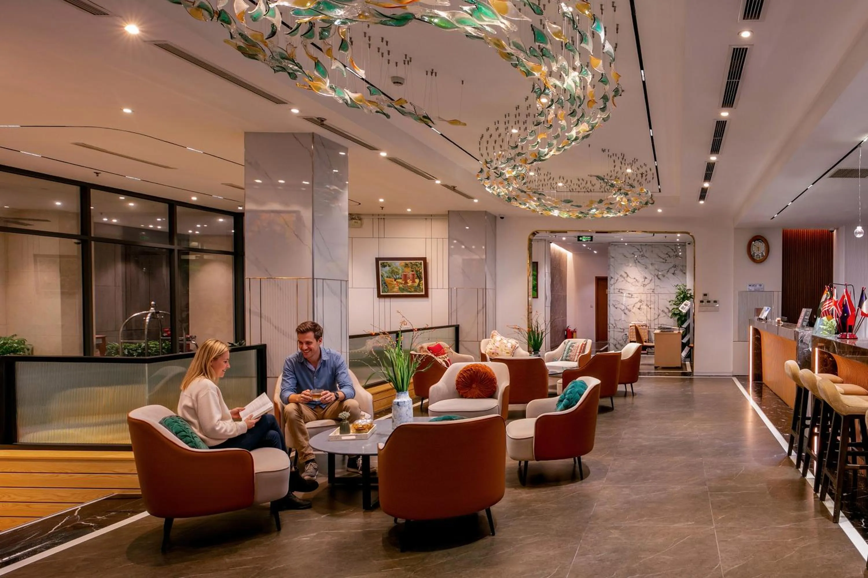 Lobby or reception in GRAND CITITEL Hanoi Hotel & Spa