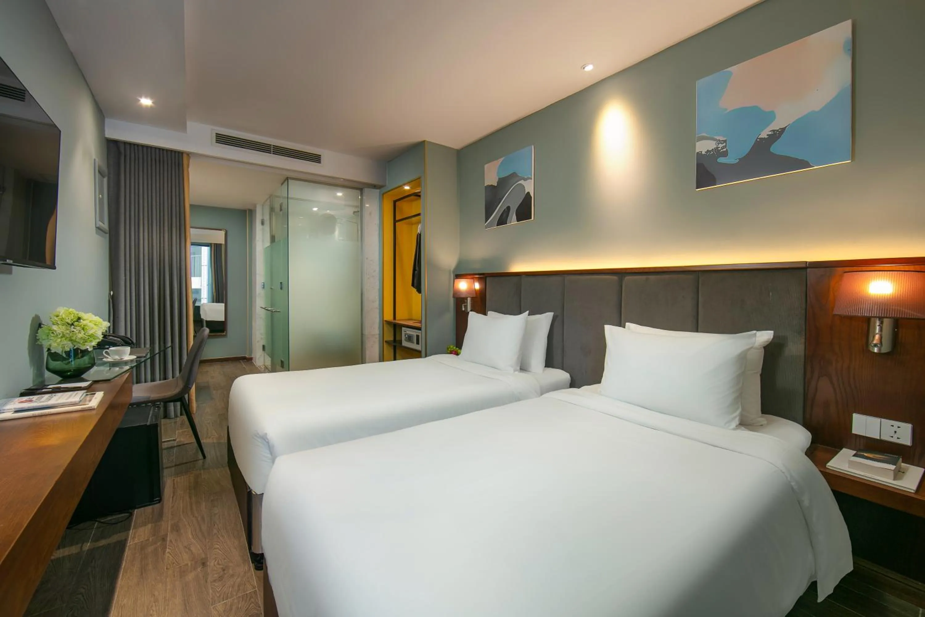 Bed in GRAND CITITEL Hanoi Hotel & Spa