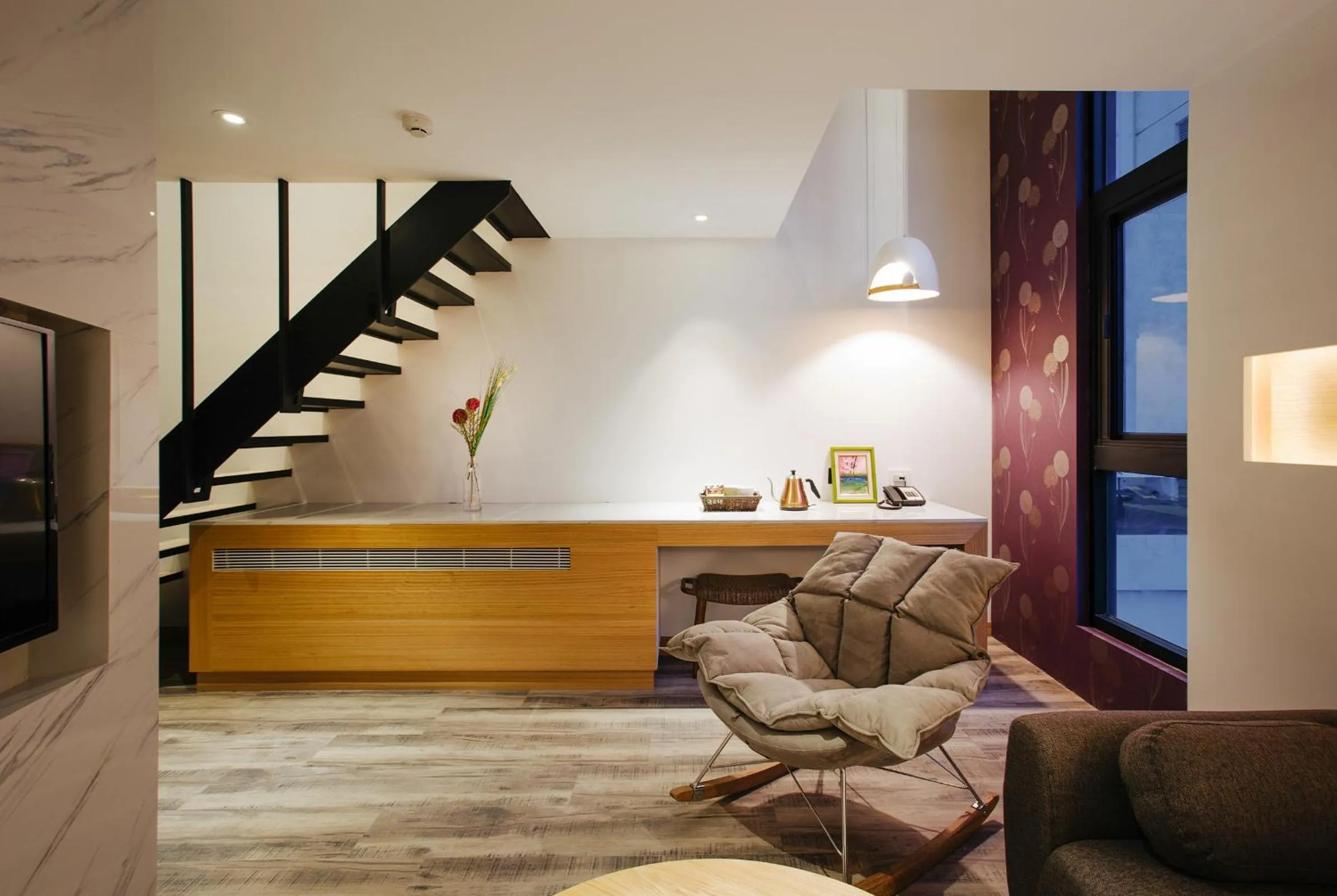 Living room in CHECK inn Taichung Zhongshan