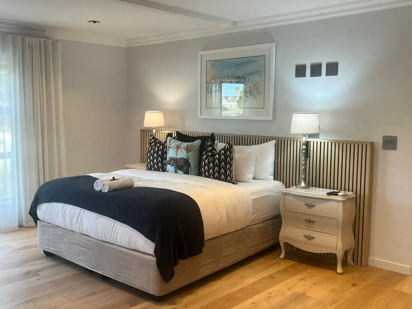 Bed in The Whale's Tale Guesthouse