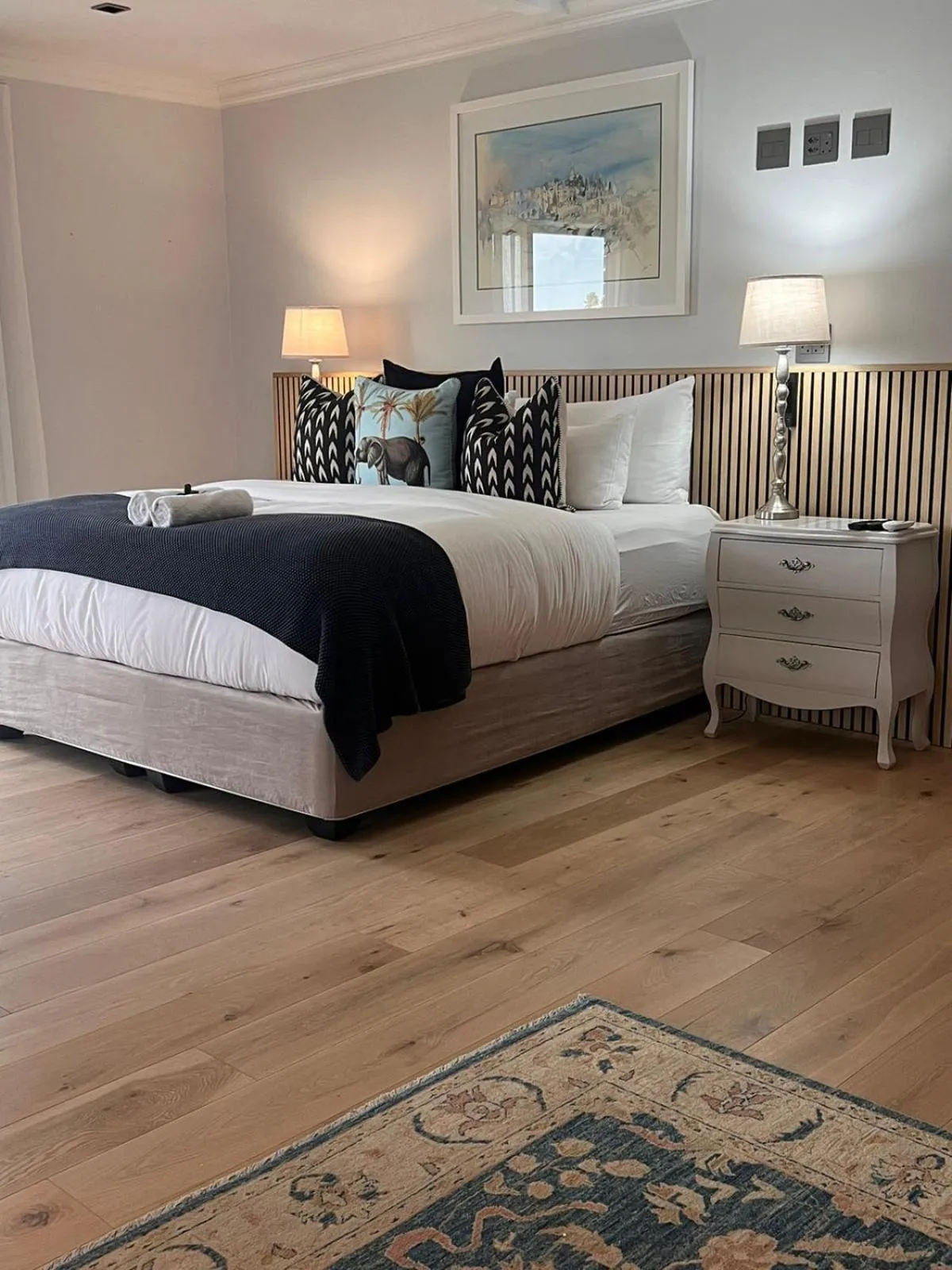 Bed in The Whale's Tale Guesthouse