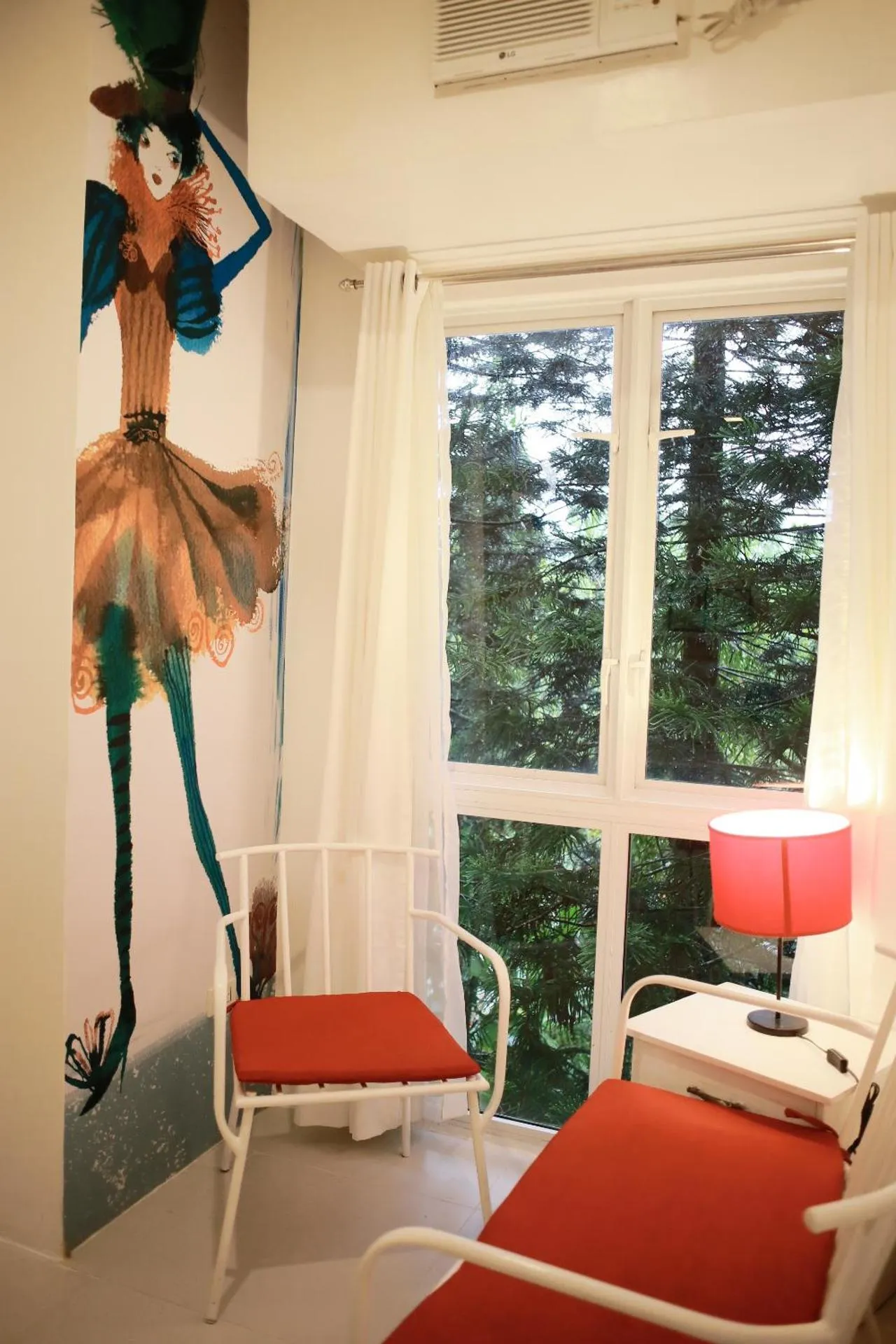 Seating area in La Bella Boutique Hotel