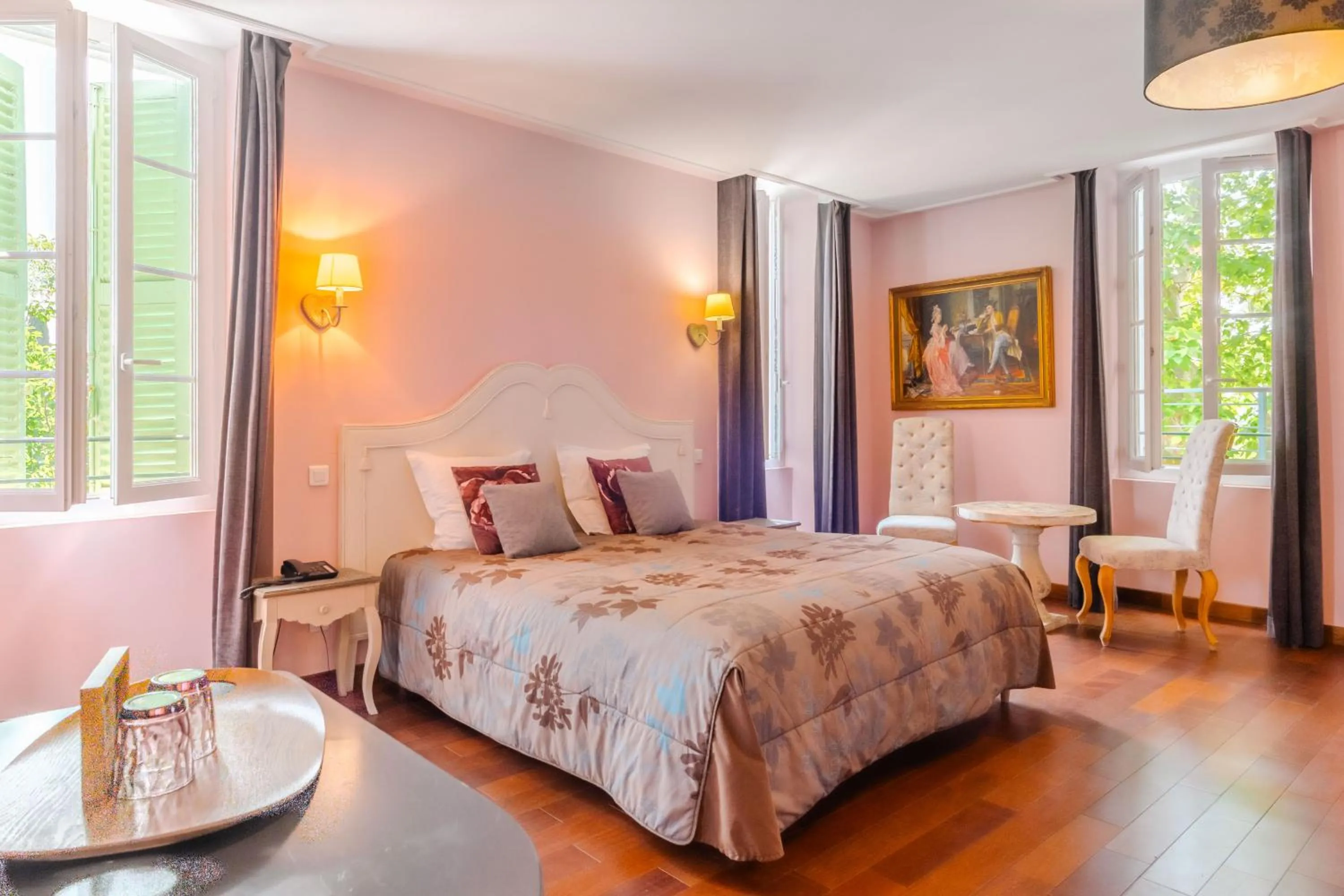 Bed in Le Mas du Lingousto