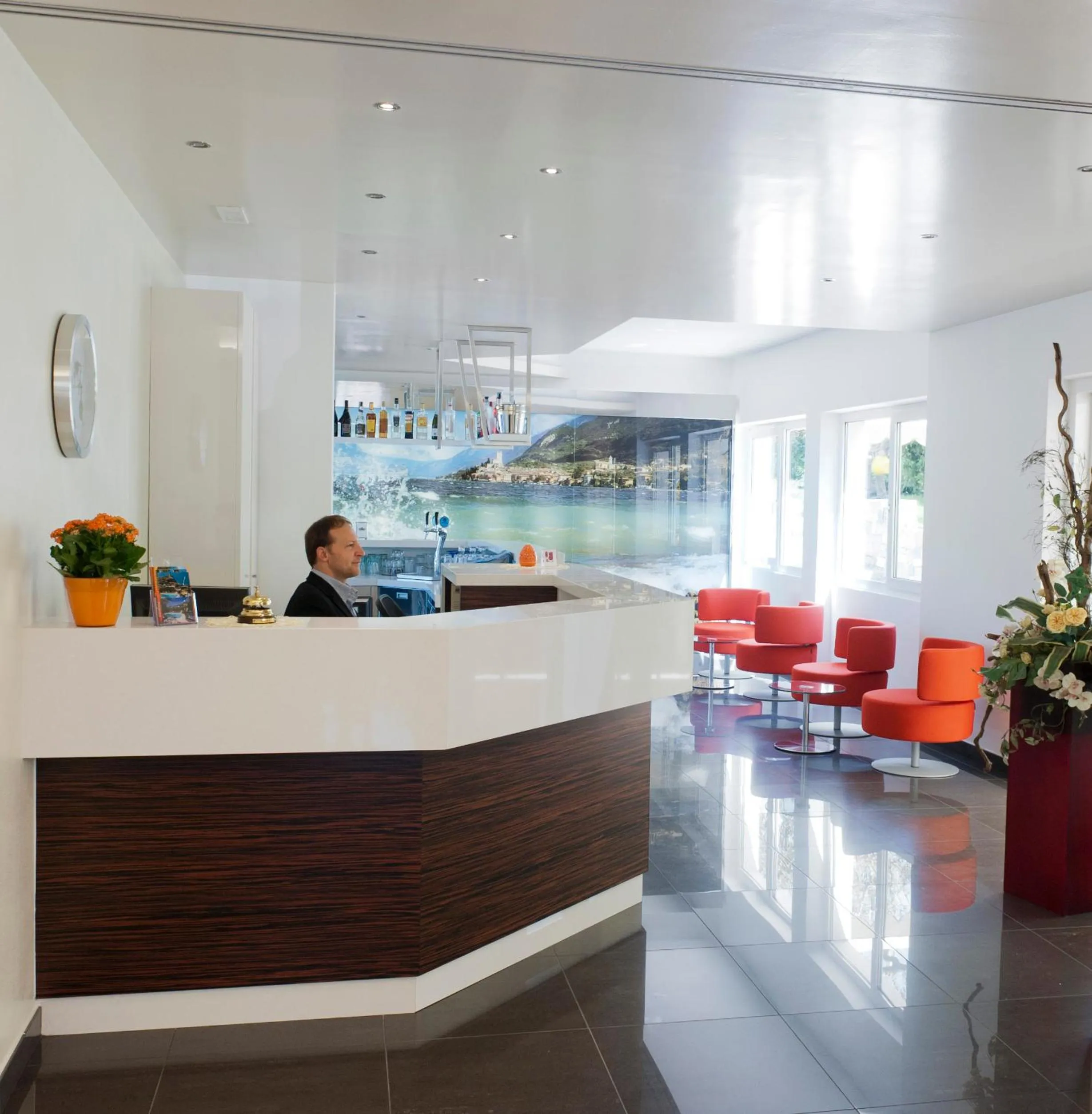 Lobby or reception in Hotel Augusta