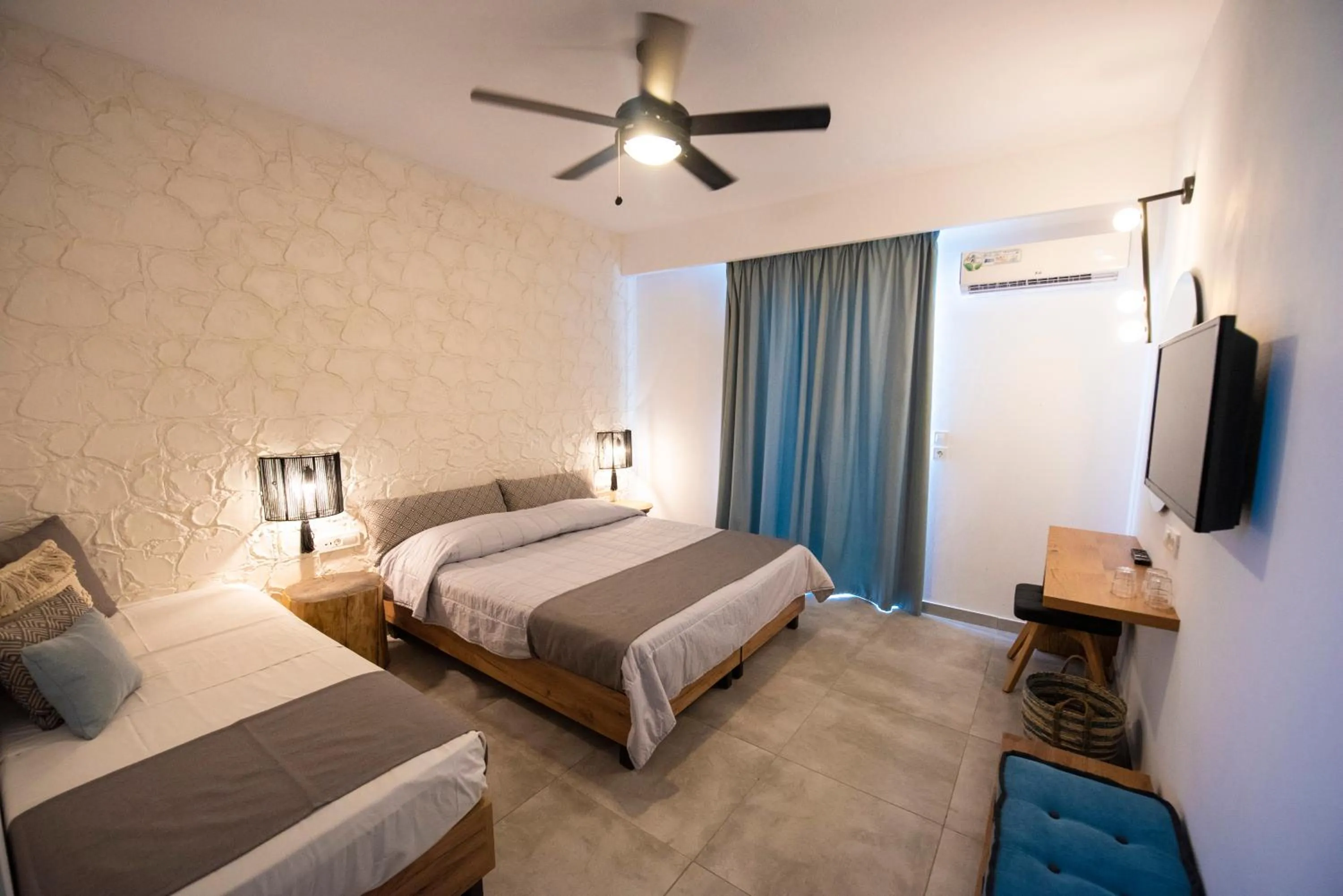 Photo of the whole room, Bed in Summer Village of Hippokrates - Adults only