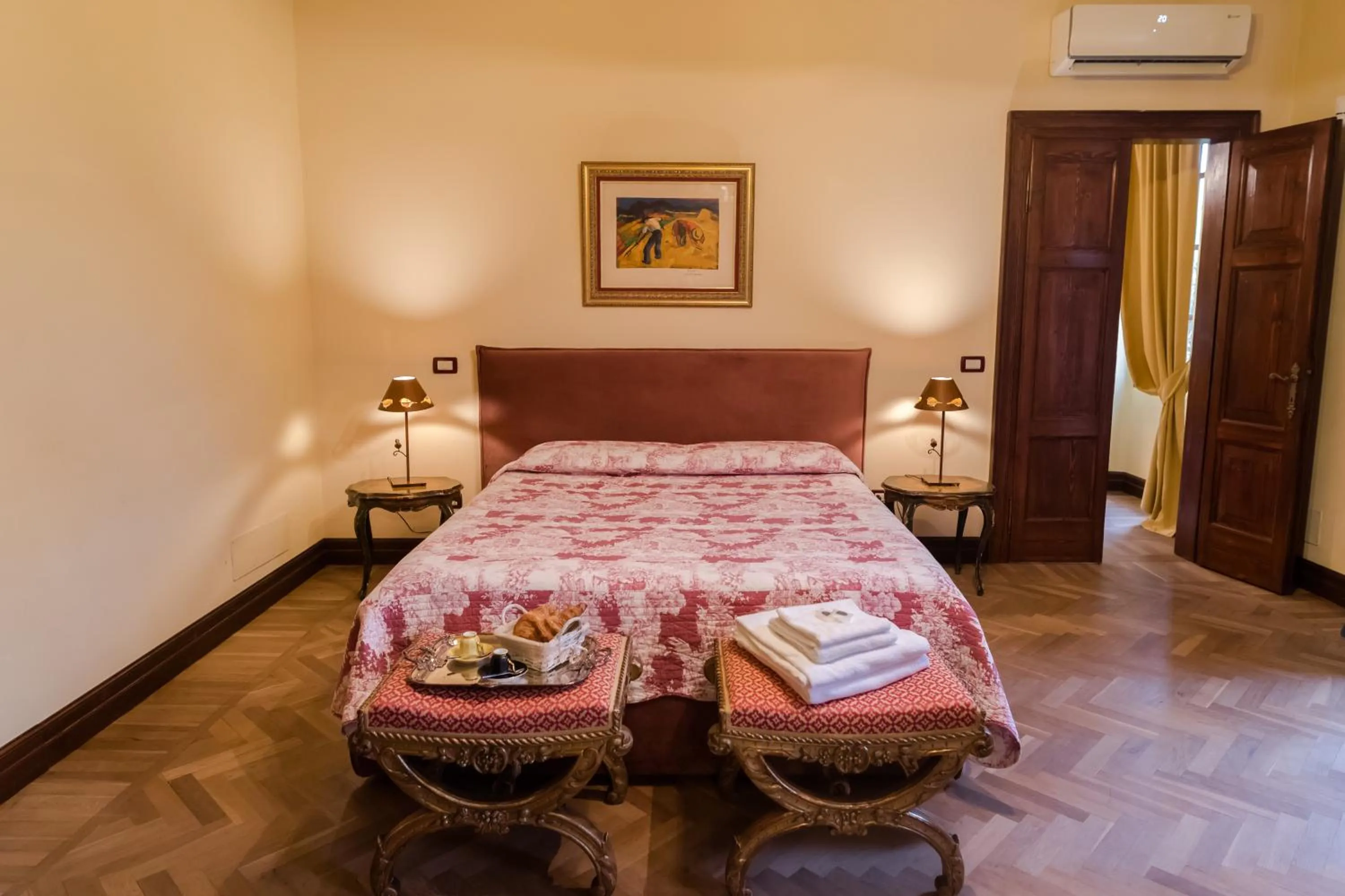 Bedroom, Bed in Villa Nichesola