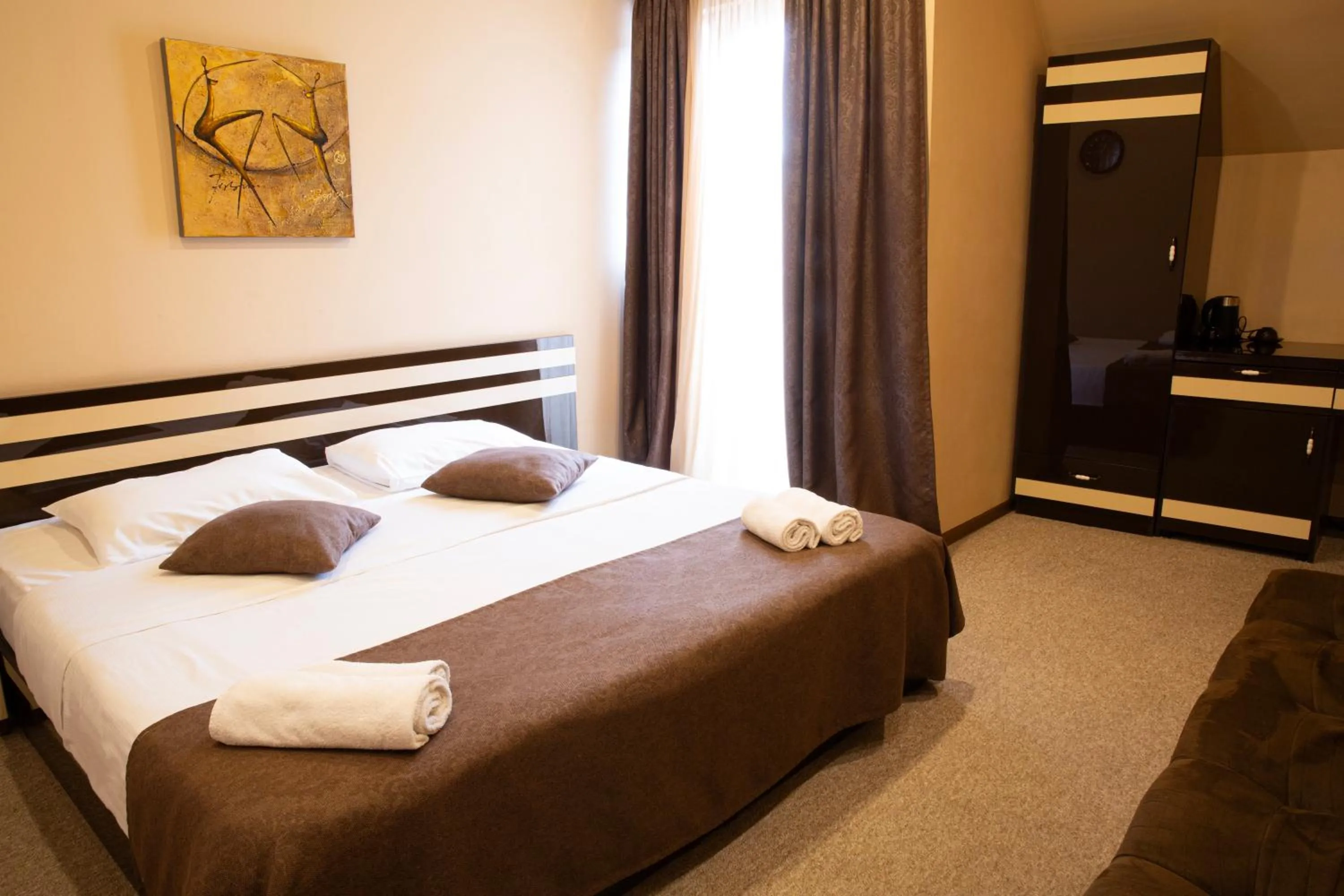 Bed in Hotel Diplomat