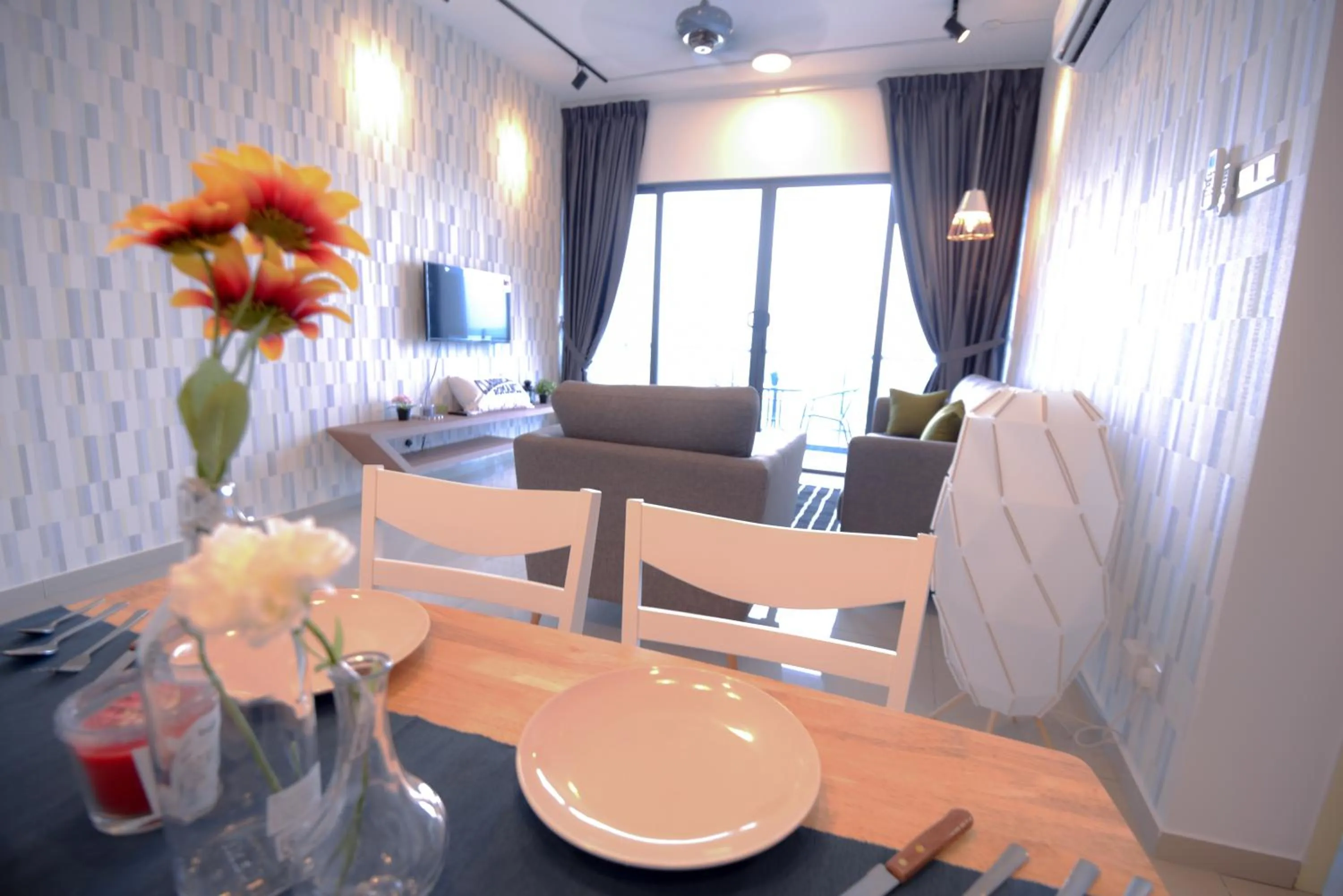 Living room in Atlantis Residence @ Icon Stay Melaka