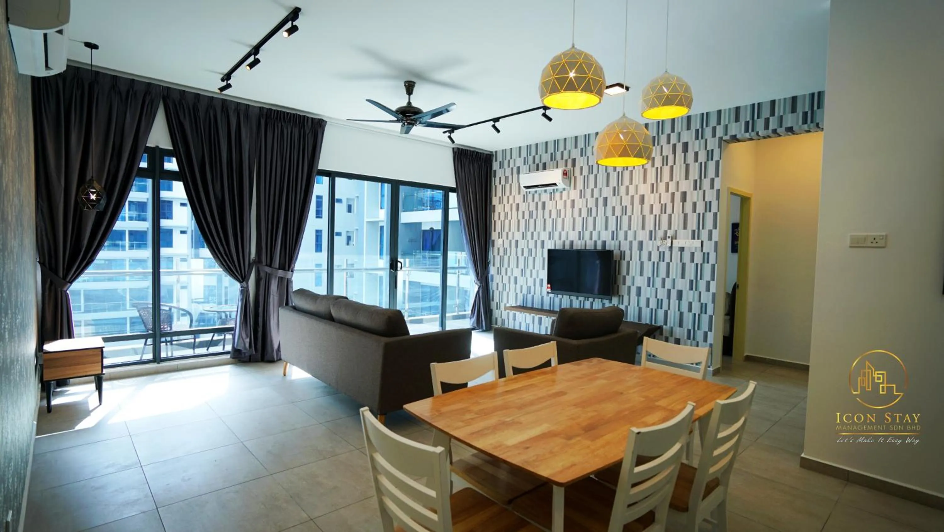 Living room in Atlantis Residence @ Icon Stay Melaka