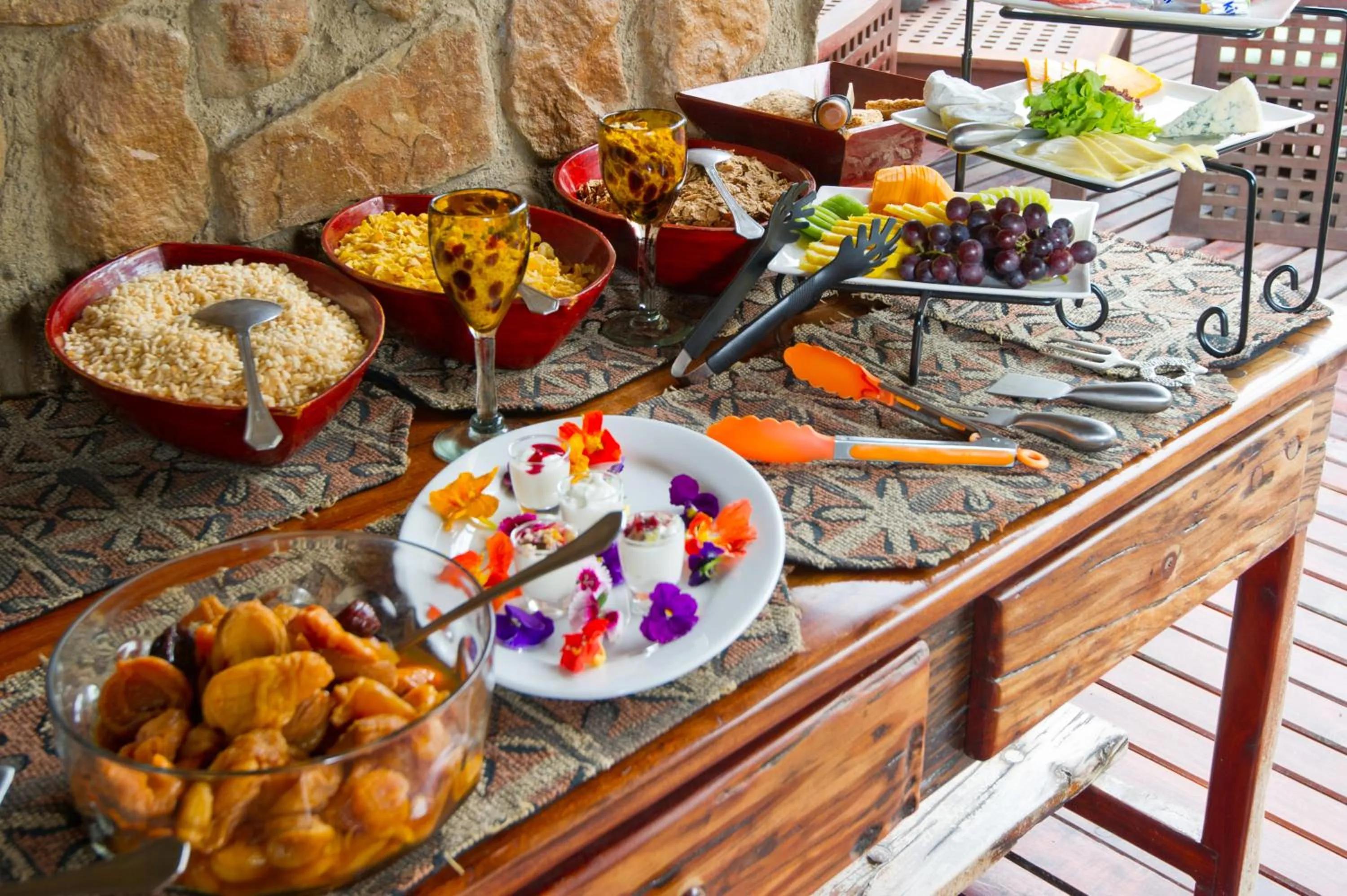 Food and drinks in Blyde River Canyon Lodge