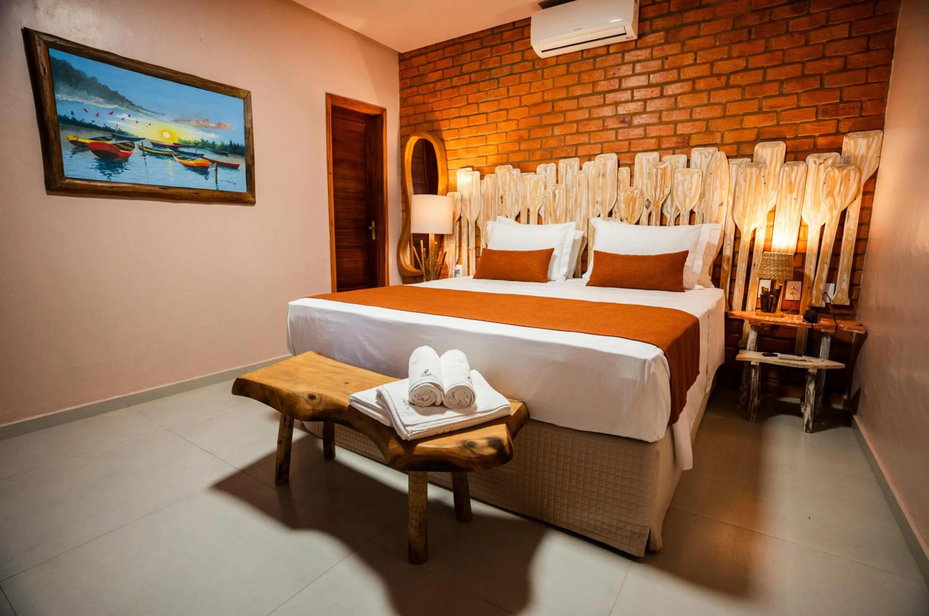 Bed in Pousada Vila Parnaíba