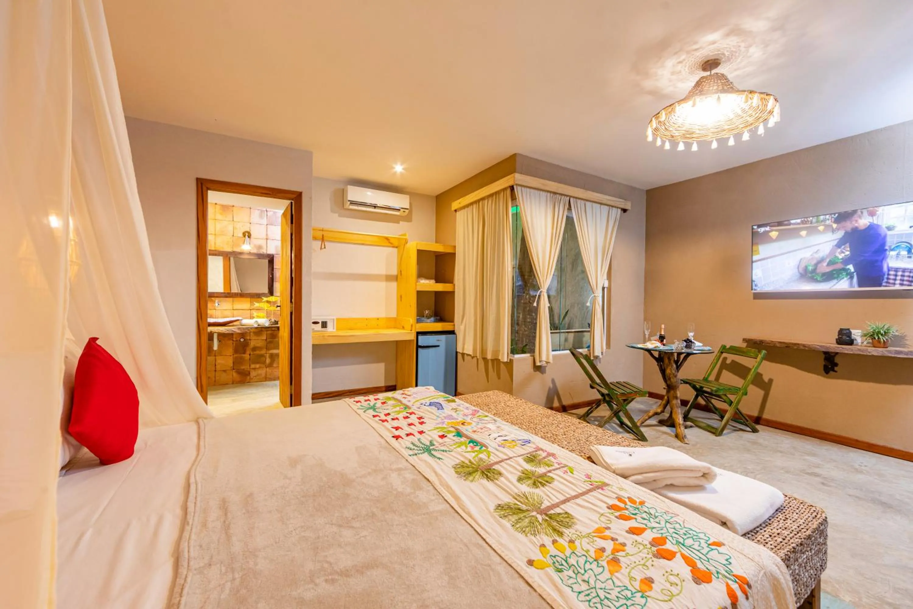 Bed in Pousada Vila Parnaíba