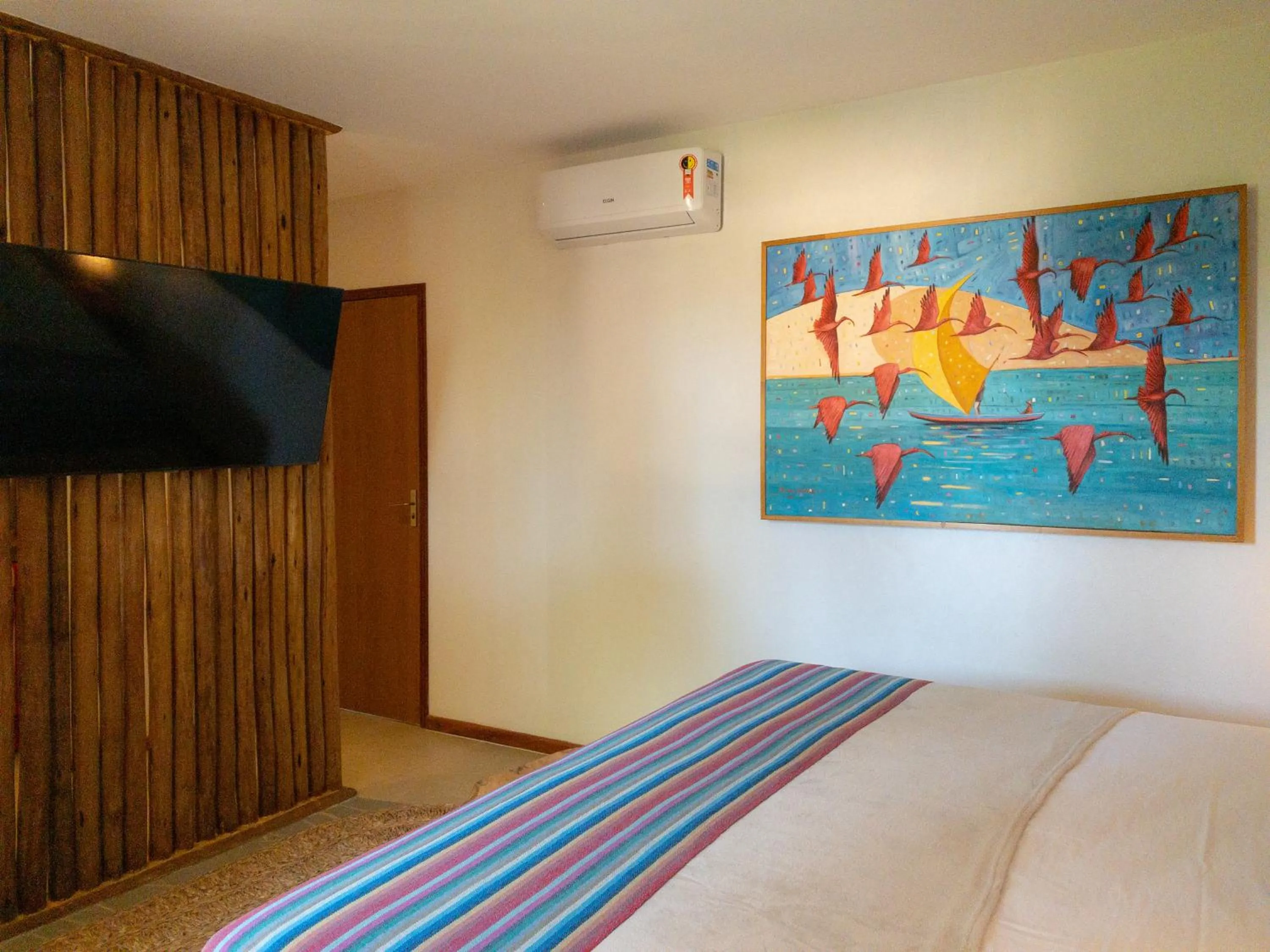 Bed in Pousada Vila Parnaíba