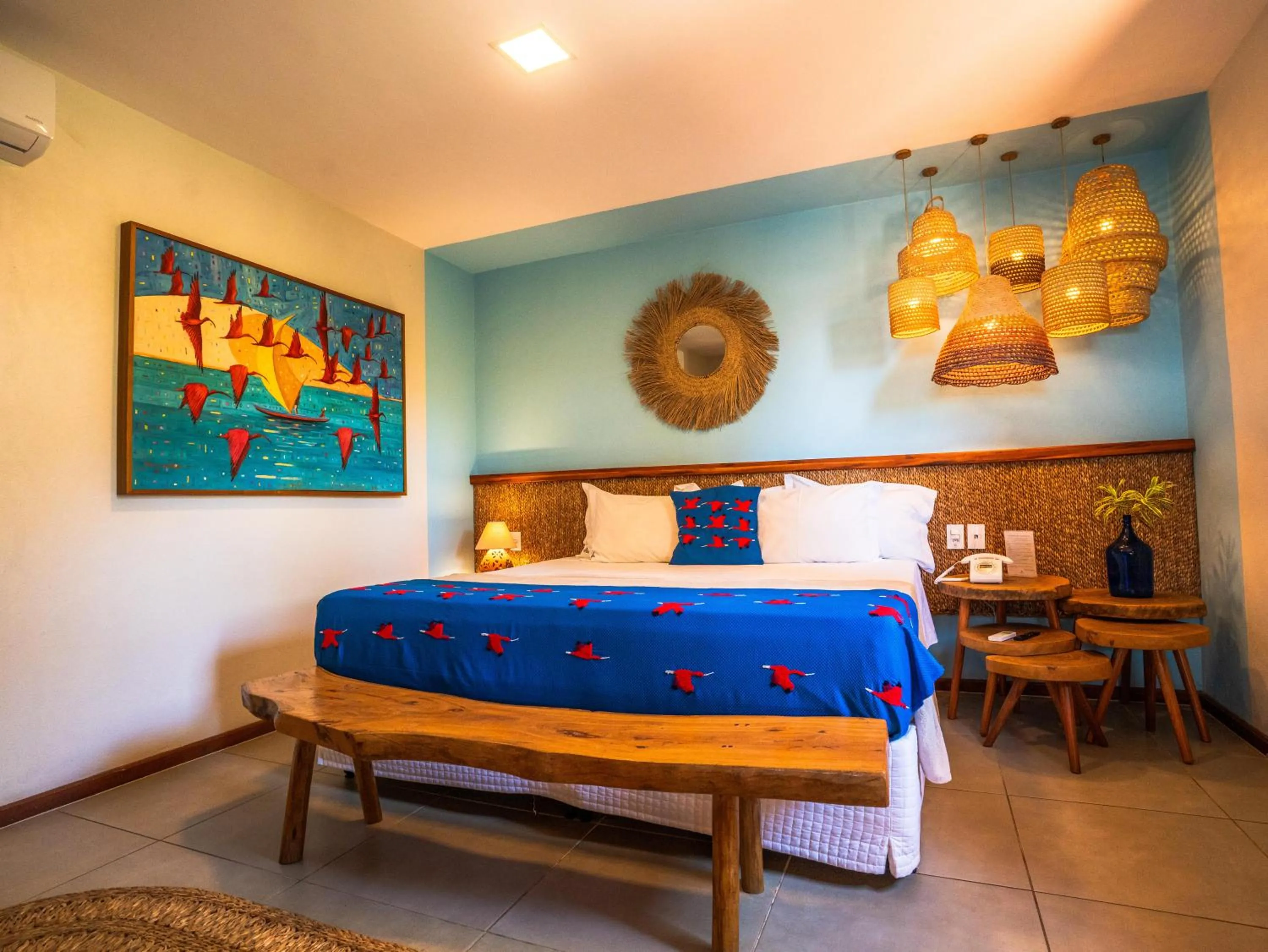 Bed in Pousada Vila Parnaíba