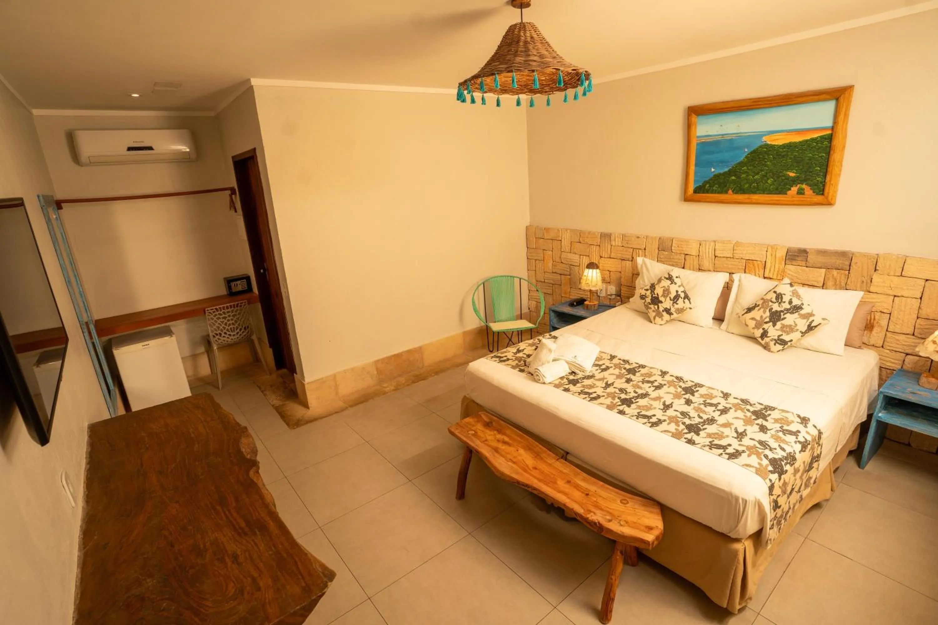 Bed in Pousada Vila Parnaíba