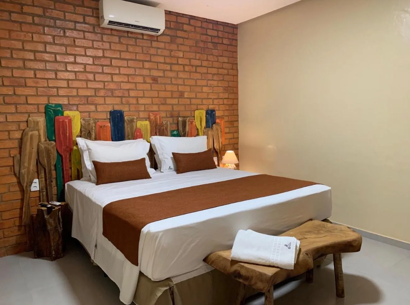 Bed in Pousada Vila Parnaíba