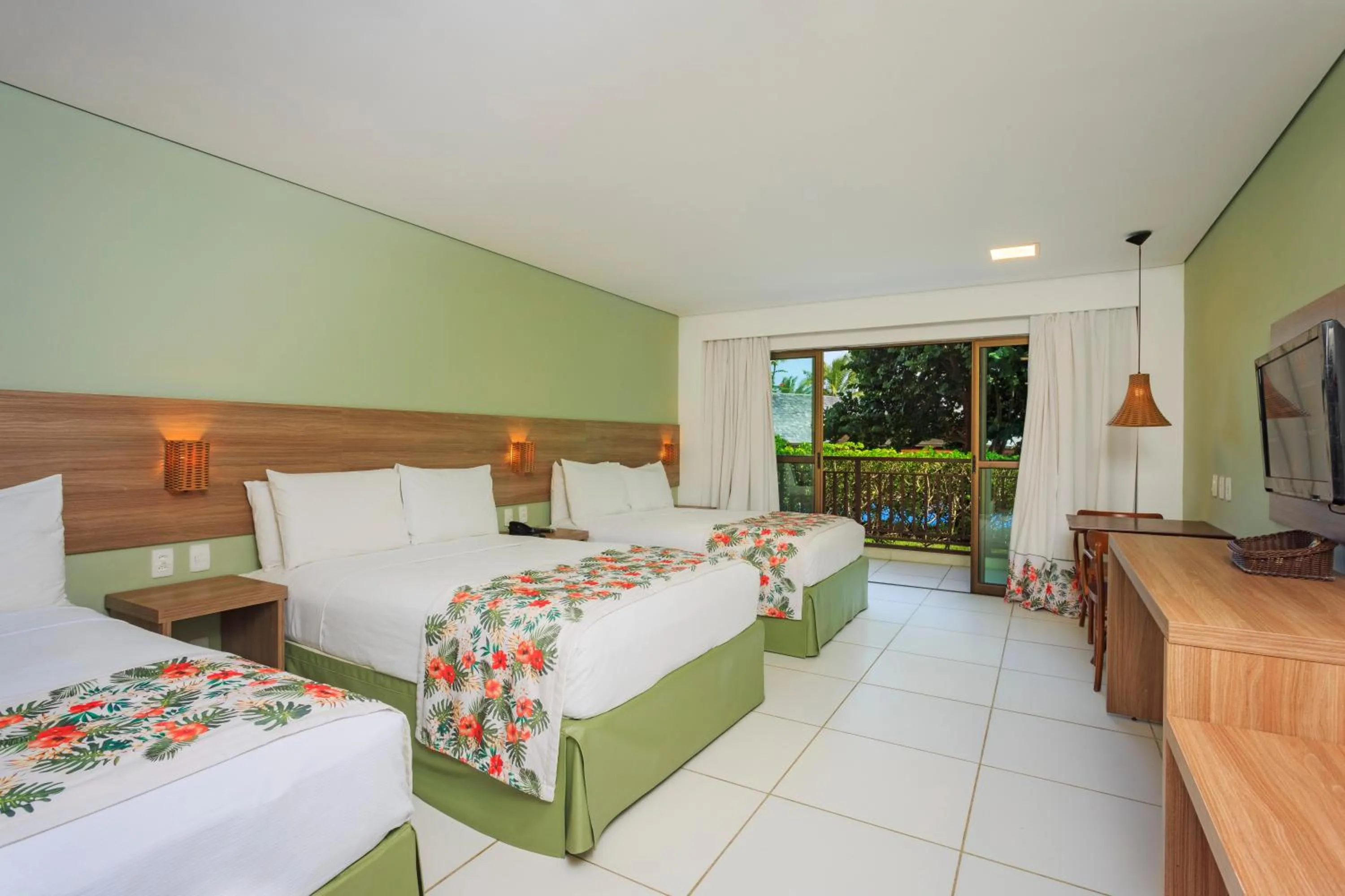 Pool view, Bed in Vivá Porto de Galinhas Resort