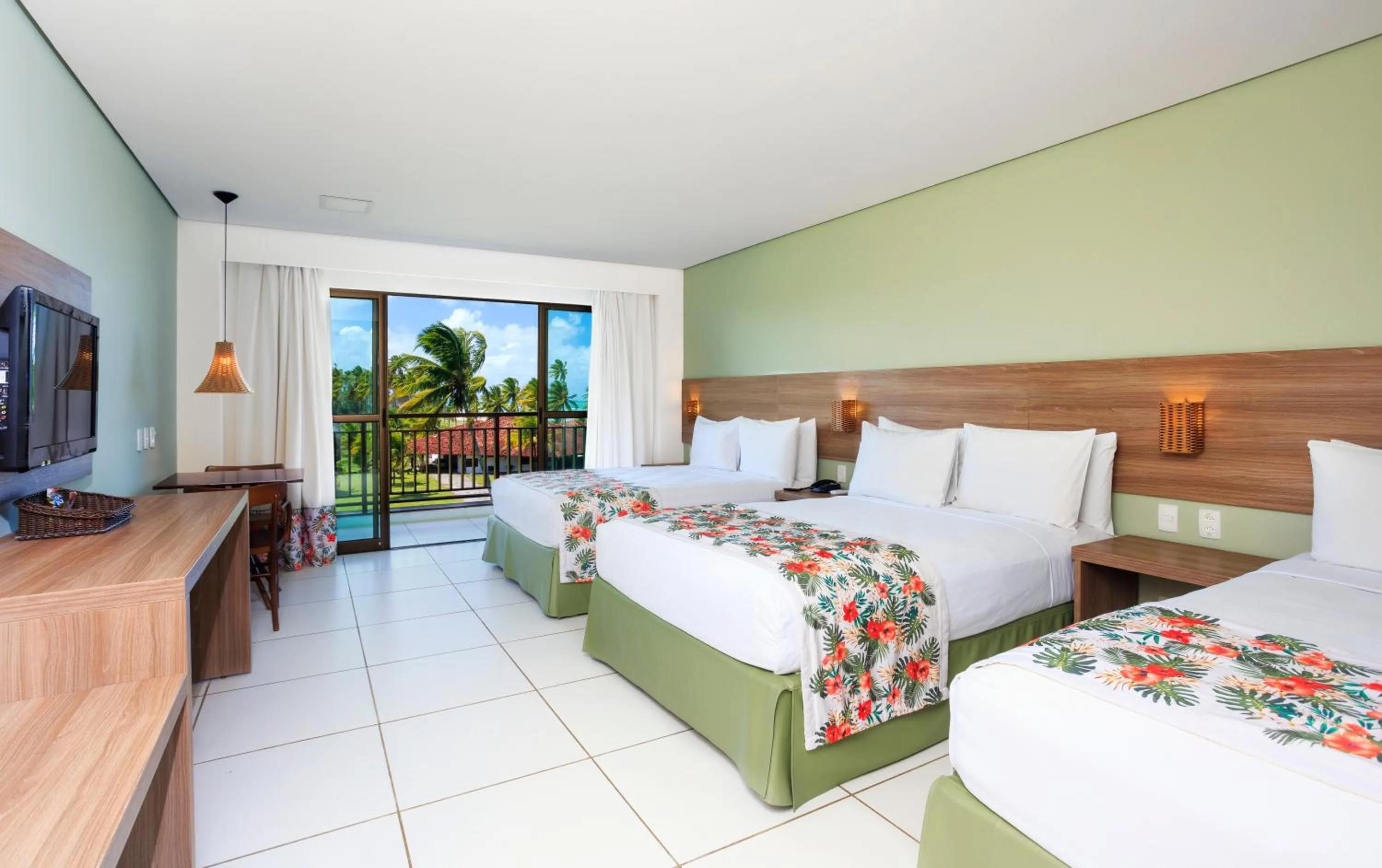 Garden view, Bed in Vivá Porto de Galinhas Resort