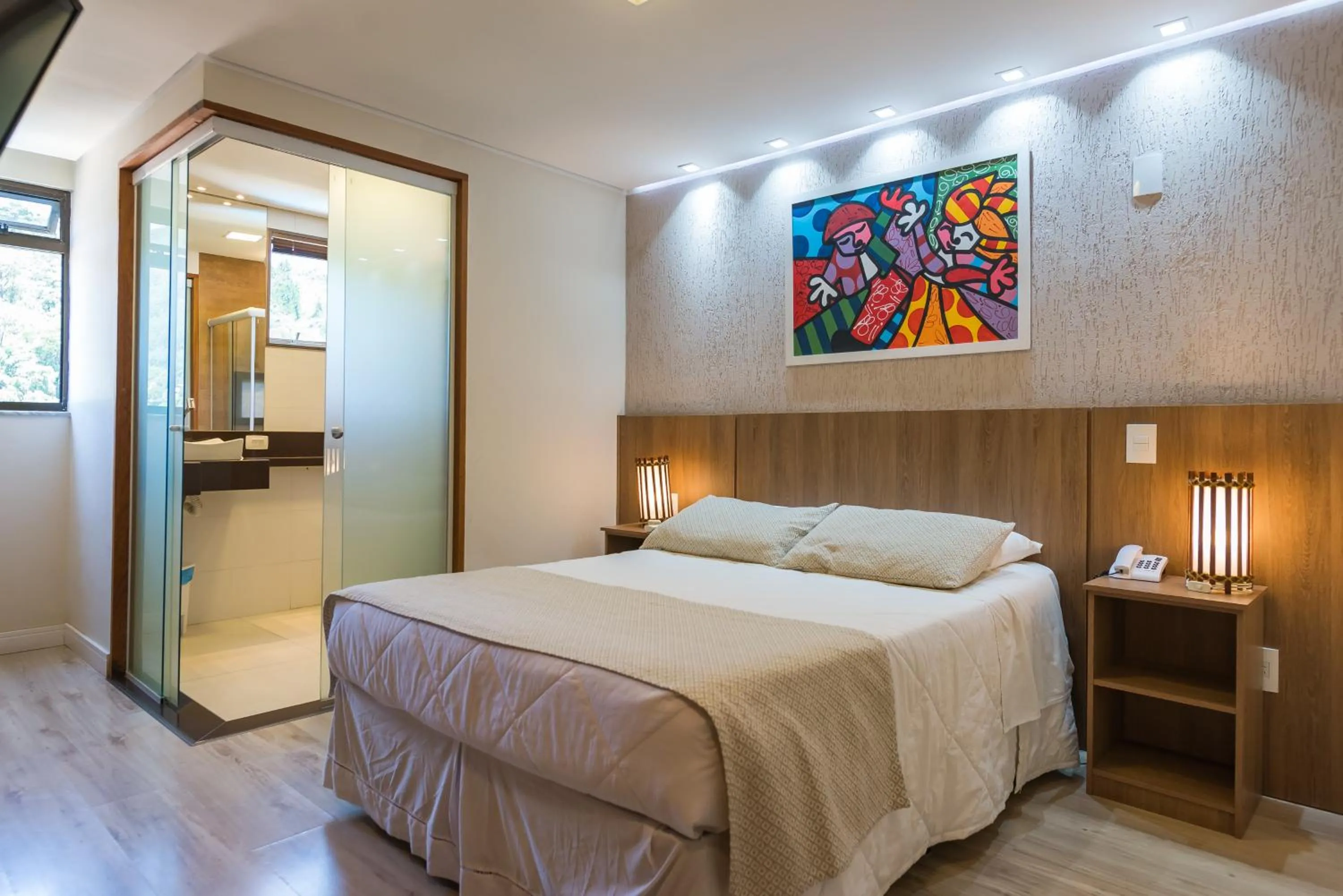 Bed in Hotel Serra Everest