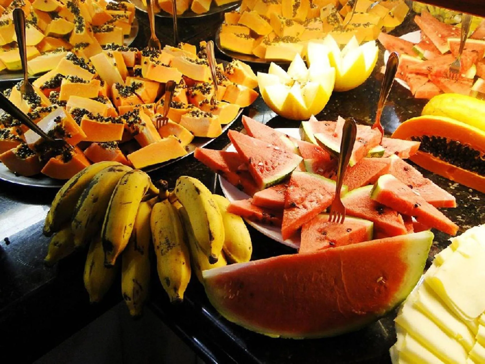 Buffet breakfast in Hotel Lopes Caxambu