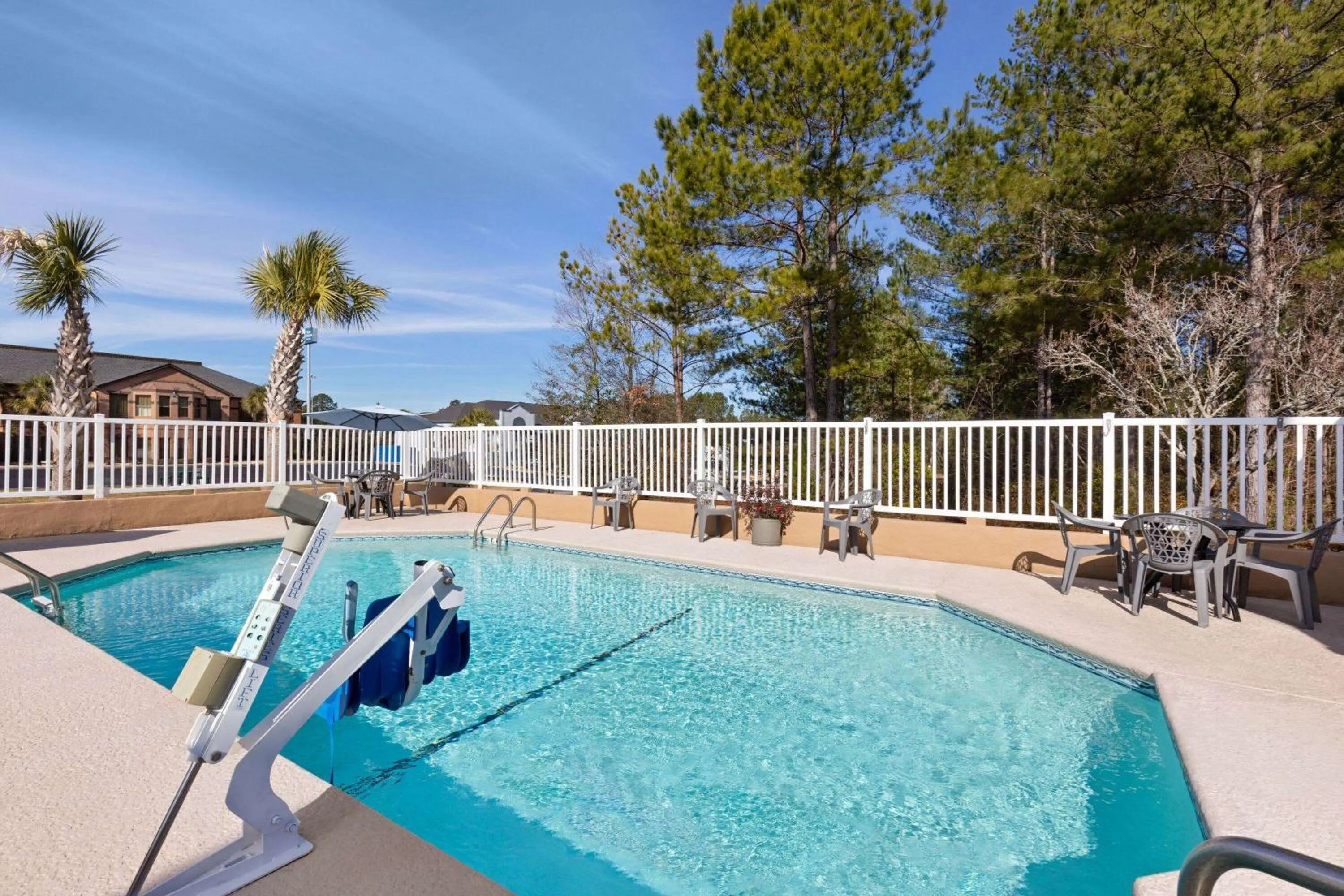 Pool view in Travelodge by Wyndham Perry National Fairgrounds Area I-75