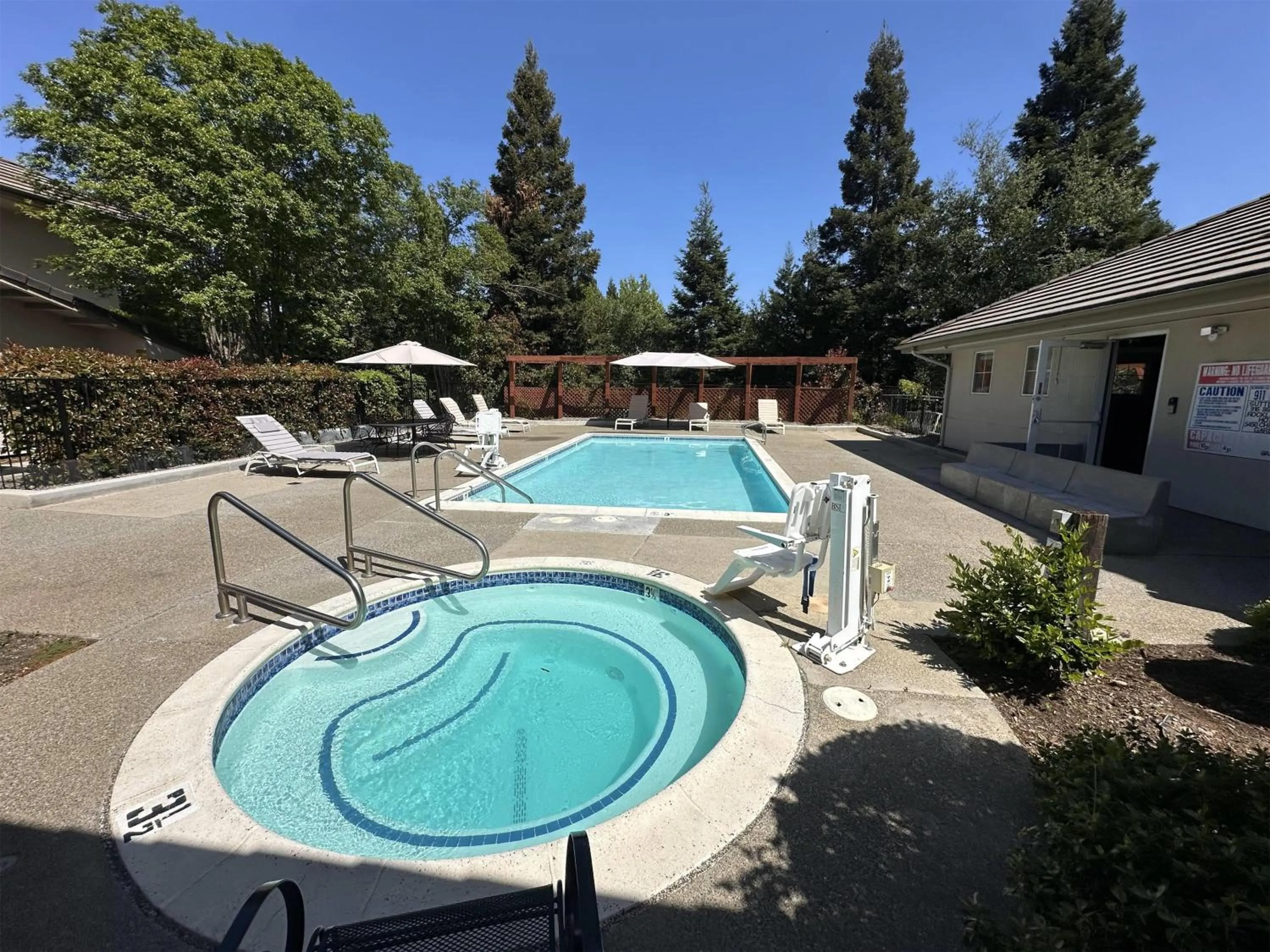 Pool view in Rocklin Park Hotel, Trademark Collection by Wyndham